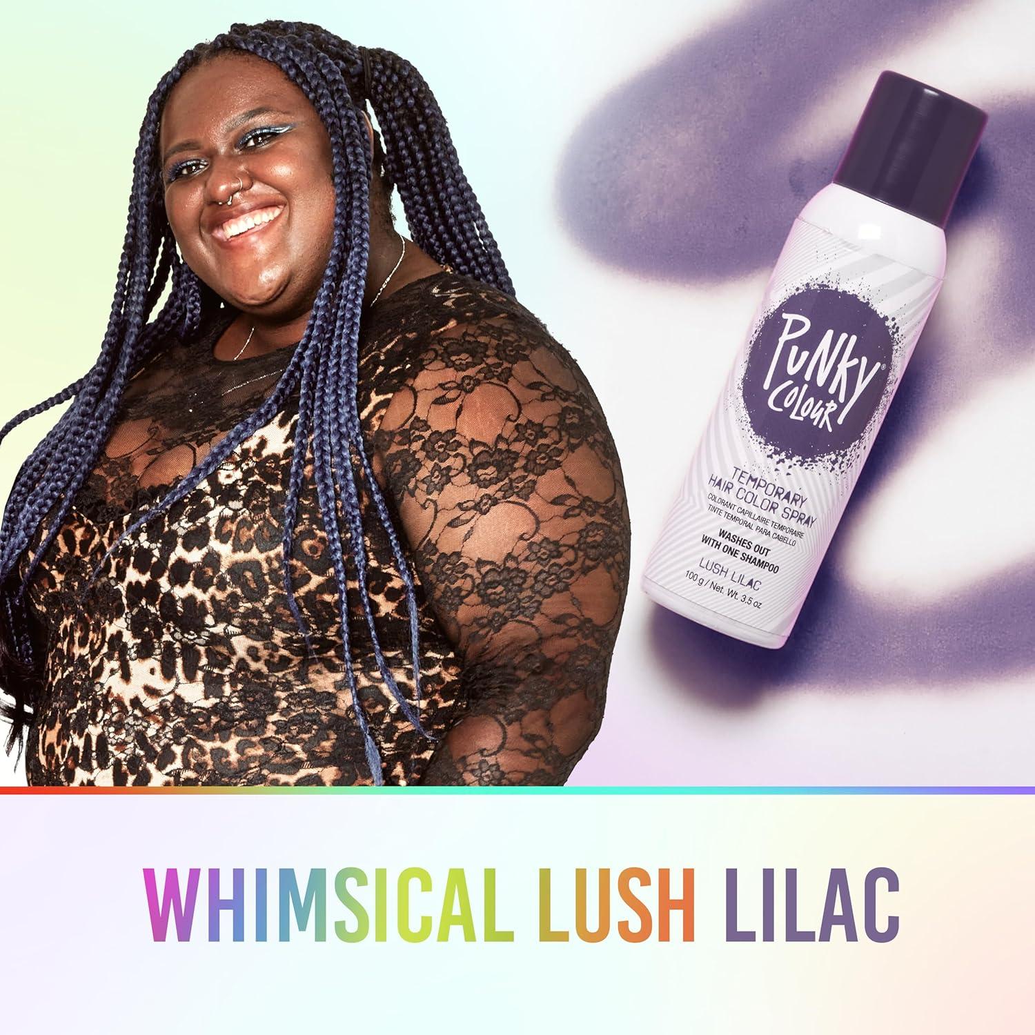 Punky Pastel Temporary Hair Color Spray Lush Lilac 3.5 oz 1-Pack