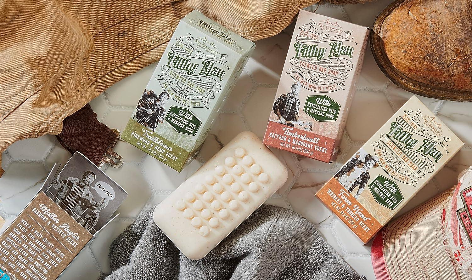 San Francisco Soap Filthy Man Bar Soap Master Angler Oak