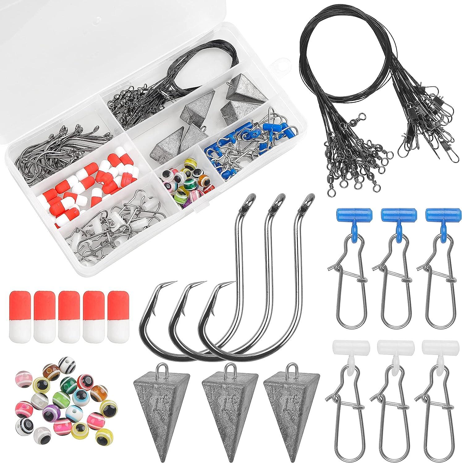 105PCS Saltwater Surf Fishing Tackle Kit Included Fishing Bait