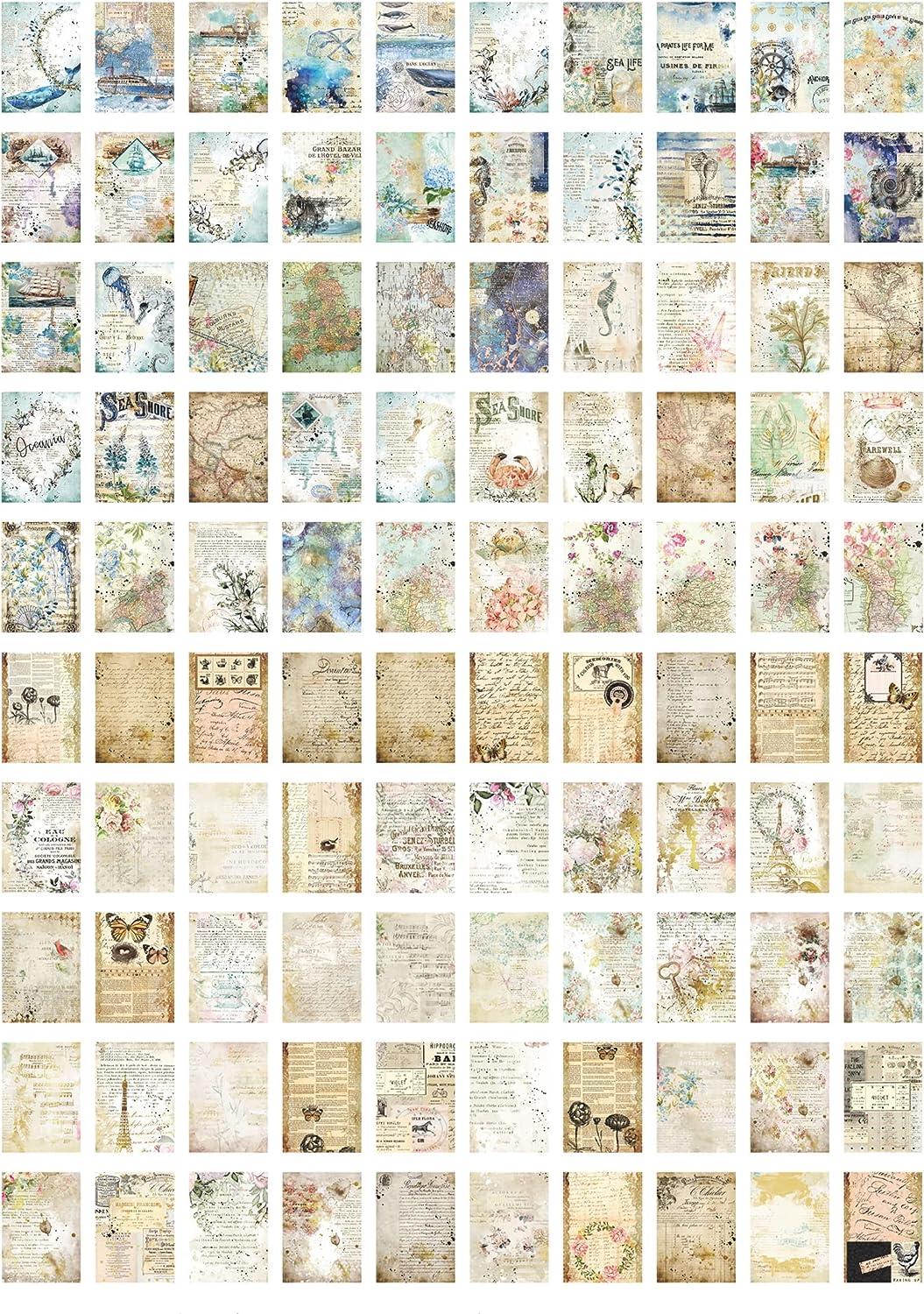 Designed Paper 400 Pages Journaling Supplies, Scrapbook Paper