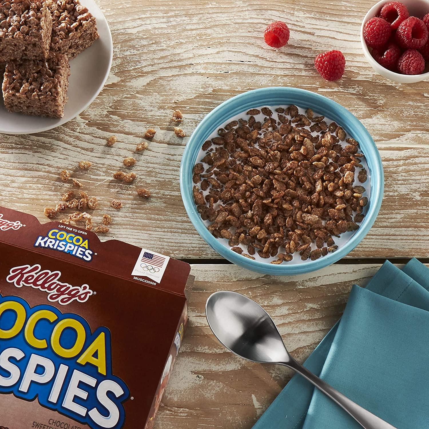 (Discontinued Version) Kelloggs Cocoa Krispies, Breakfast Cereal, Made