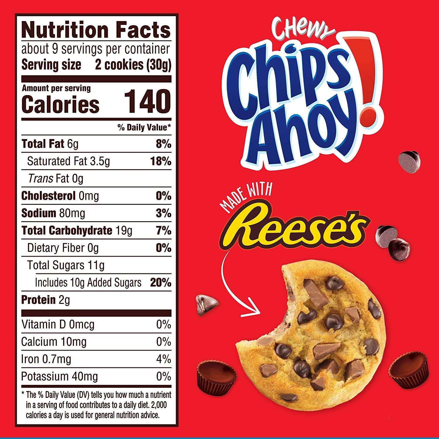 CHIPS AHOY! Chewy Chocolate Chip Cookies with Reese's Peanut Butter