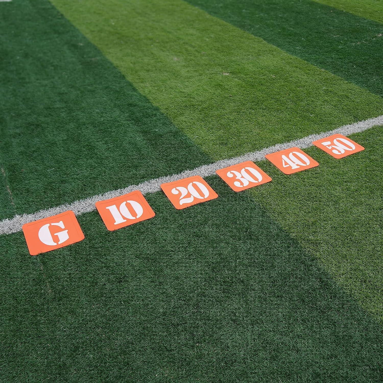 Eco Walker Football Field Yard Line Markers Yardage Markers with Portable Carrying Bag