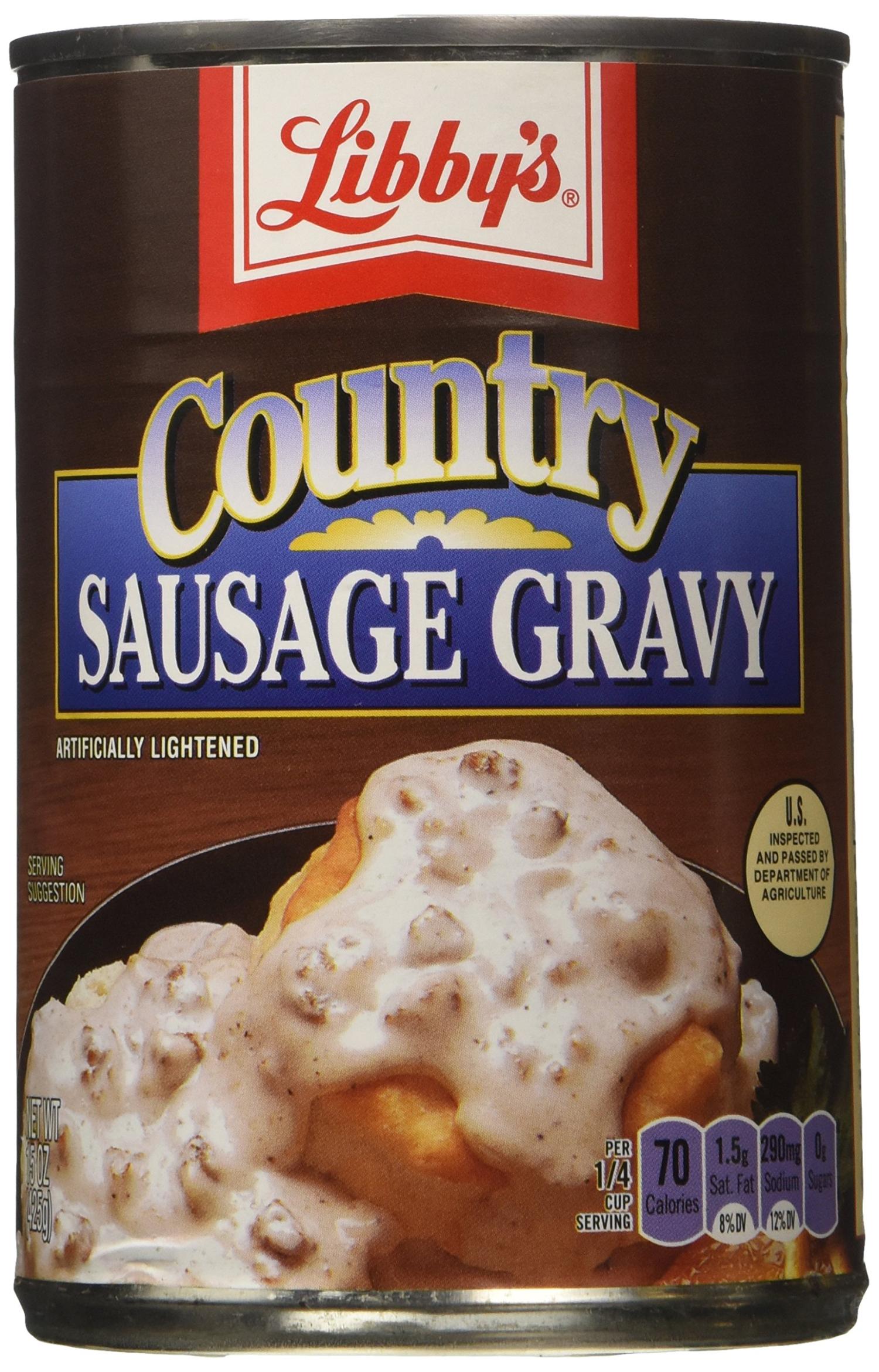 Libby's Country Sausage Gravy 3Pack (15 oz Cans) Delicious Breakfast