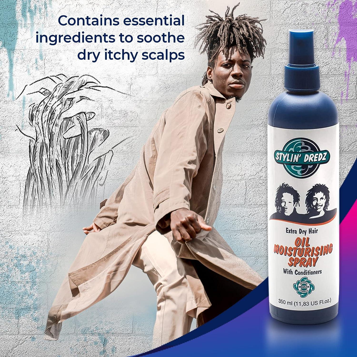 Stylin Dredz Extra Dry Hair Oil Moisturizing Spray with Conditioners