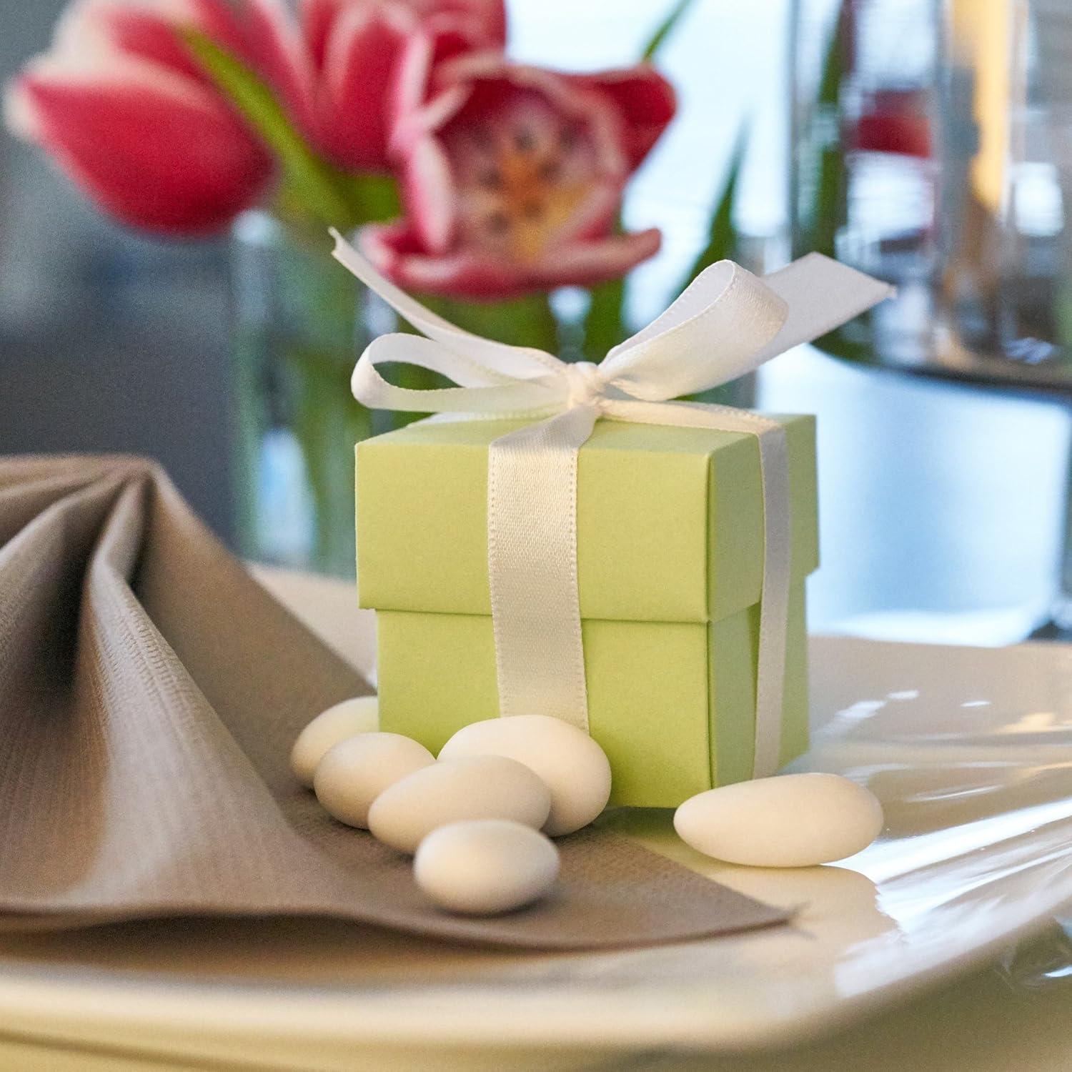 EinsSein 0,5kg Sugared Almonds Chocolate Coconut White Matt Chocolate Almonds Wedding Sugar Sweets Almond Dragees Baptism Dragee Cake Balls Candy Coated Sweet Weddings Favours Dragée Gift Fillers - View #2