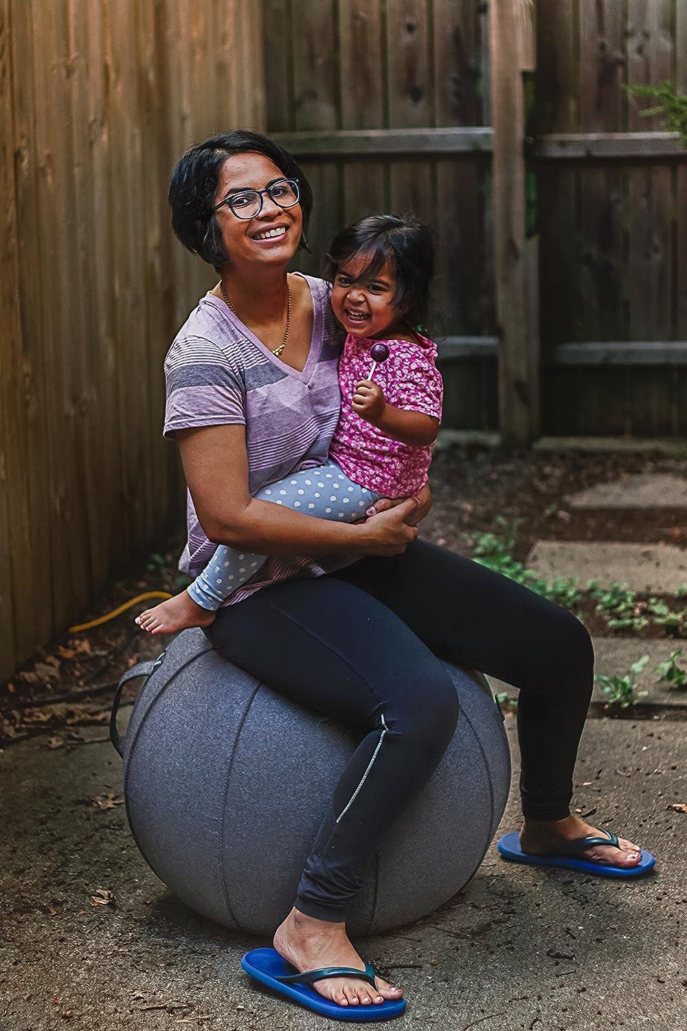 YAMAZAKI Vivora Luno Exercise Ball Chair, Pacific Cover