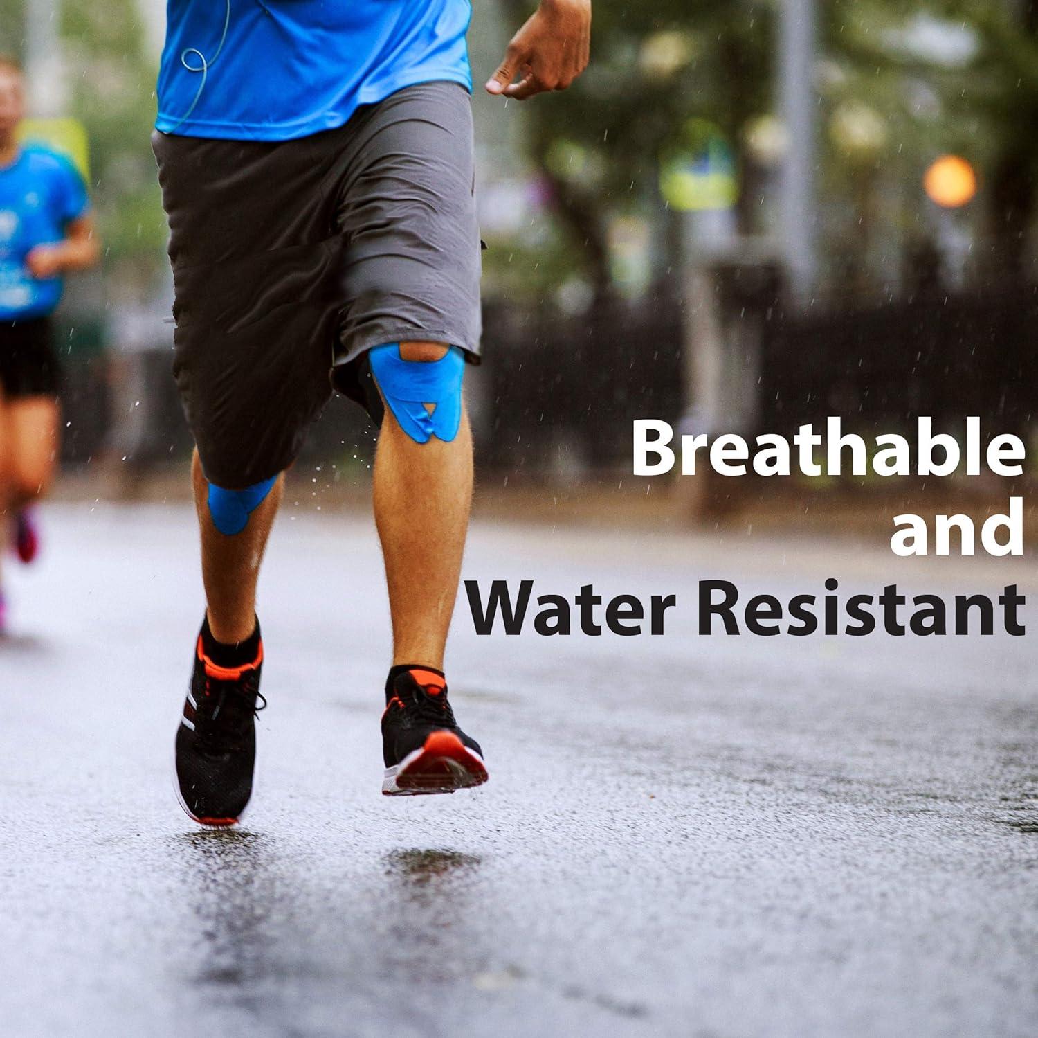 Titanium Sports Kinesiology Tape 5m Roll of Elastic Water Resistant Tape for Support & Muscle