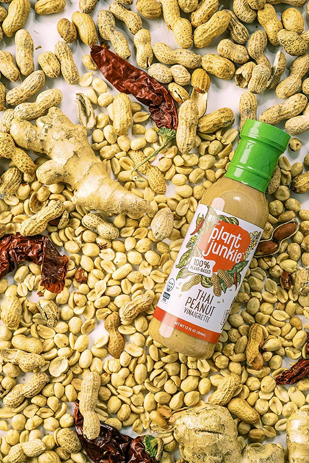 Plant Junkie Thai Peanut Vinaigrette Dressing (12 Fl Oz)