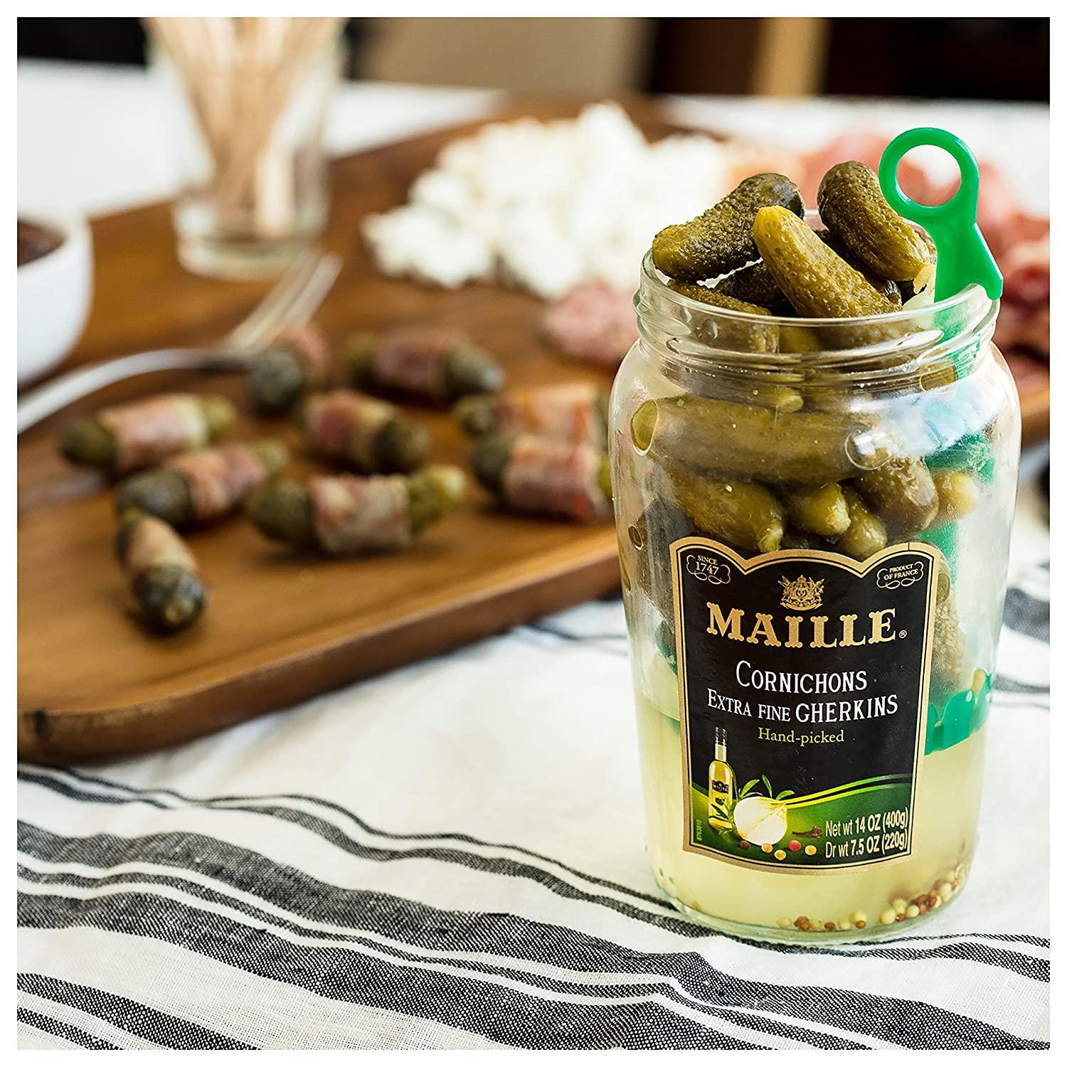 Maille Pickles Cornichons Original 14 oz, Pack of 12