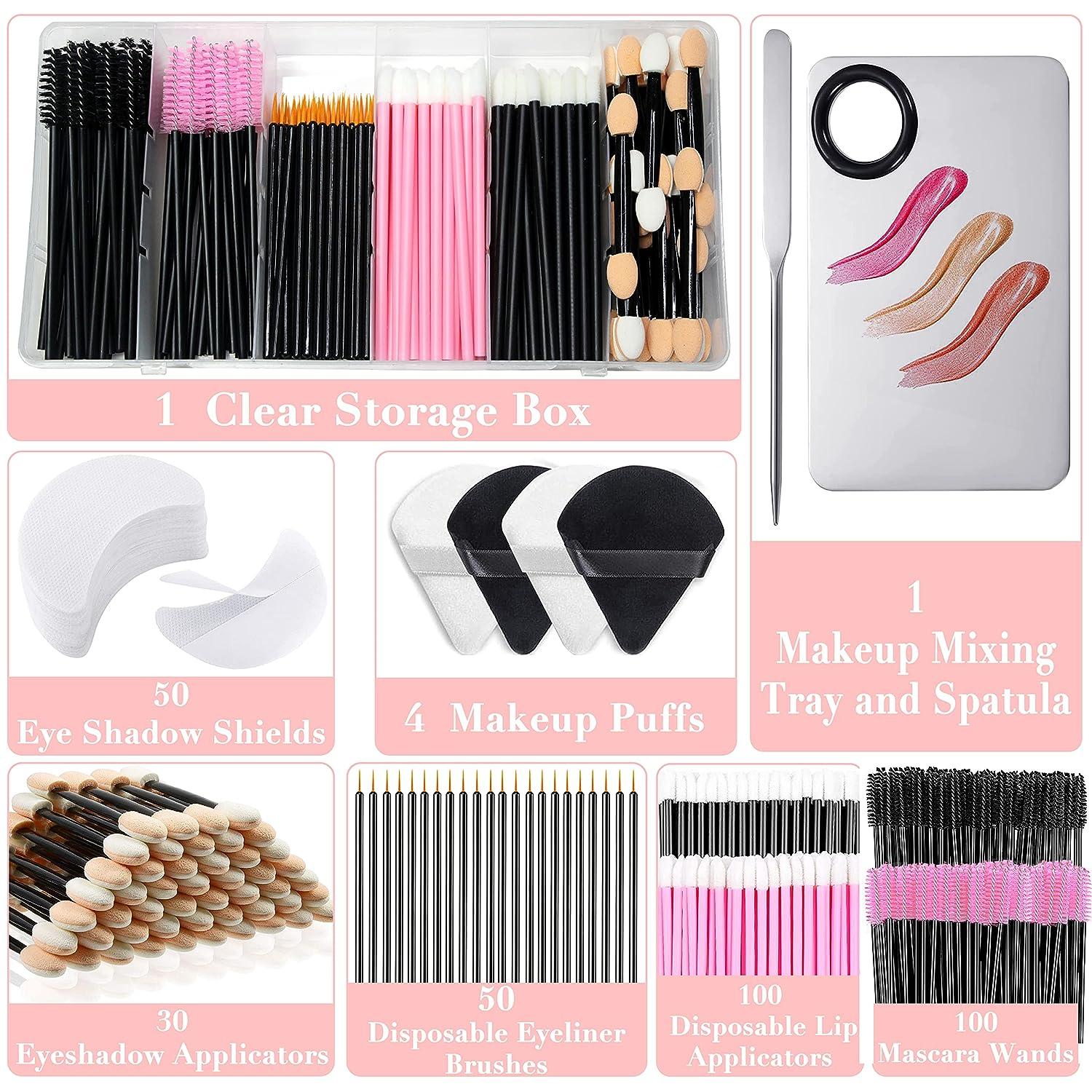 Disposable Makeup Applicators Kit Include Triangle Makeup Puff Makeup