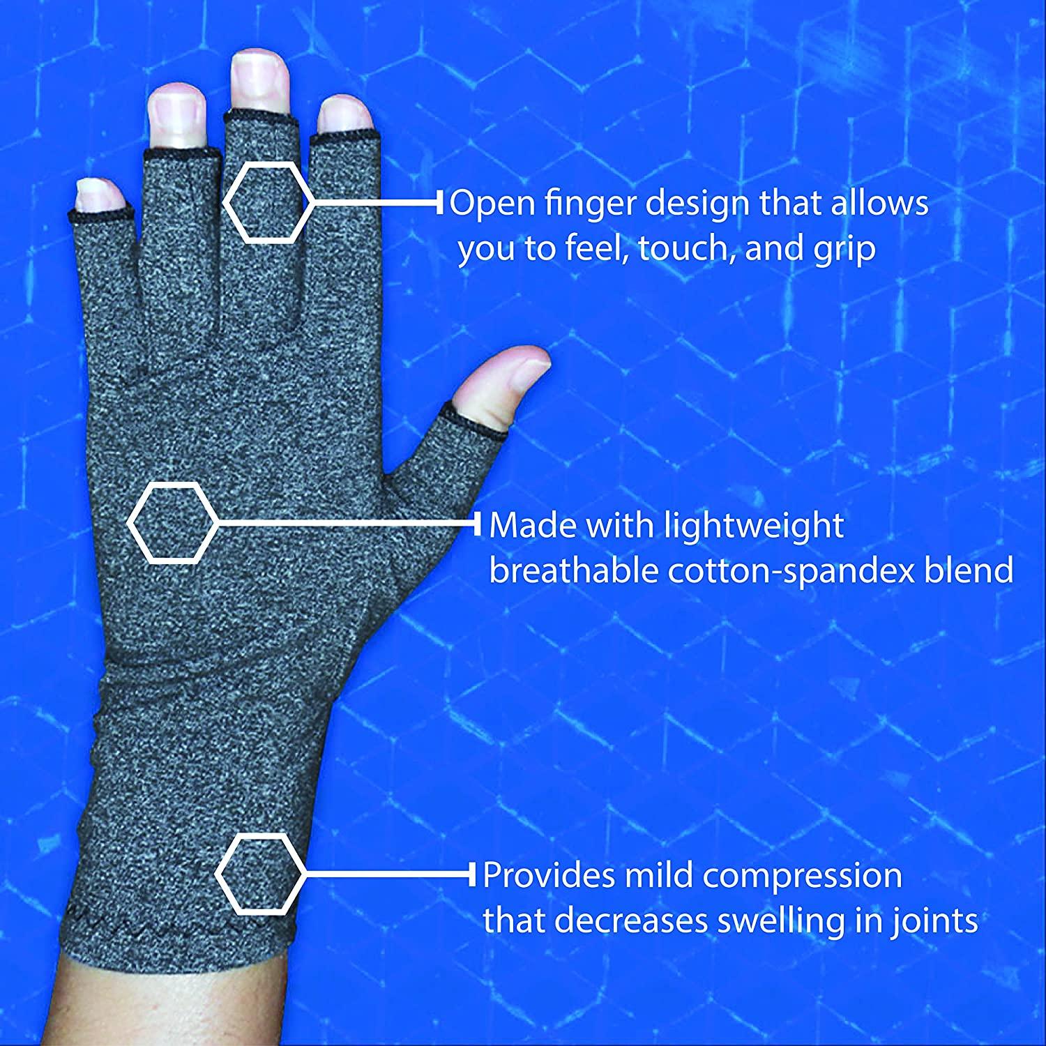 Rehabilitation Advantage Arthritis Compression Gloves (Pair), Small