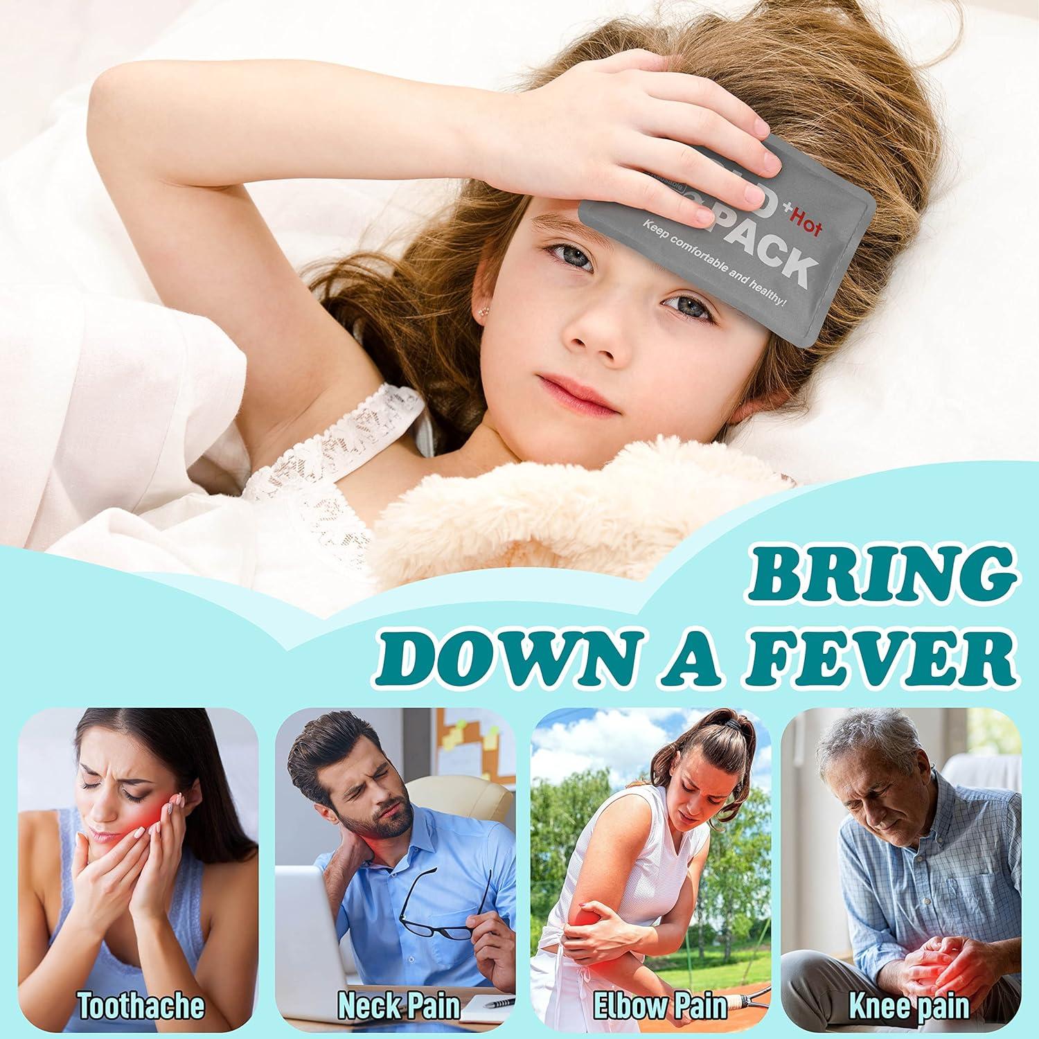 Reusable Hot and Cold Small Gel Ice Packs for Injuries (3pcs5x3.5