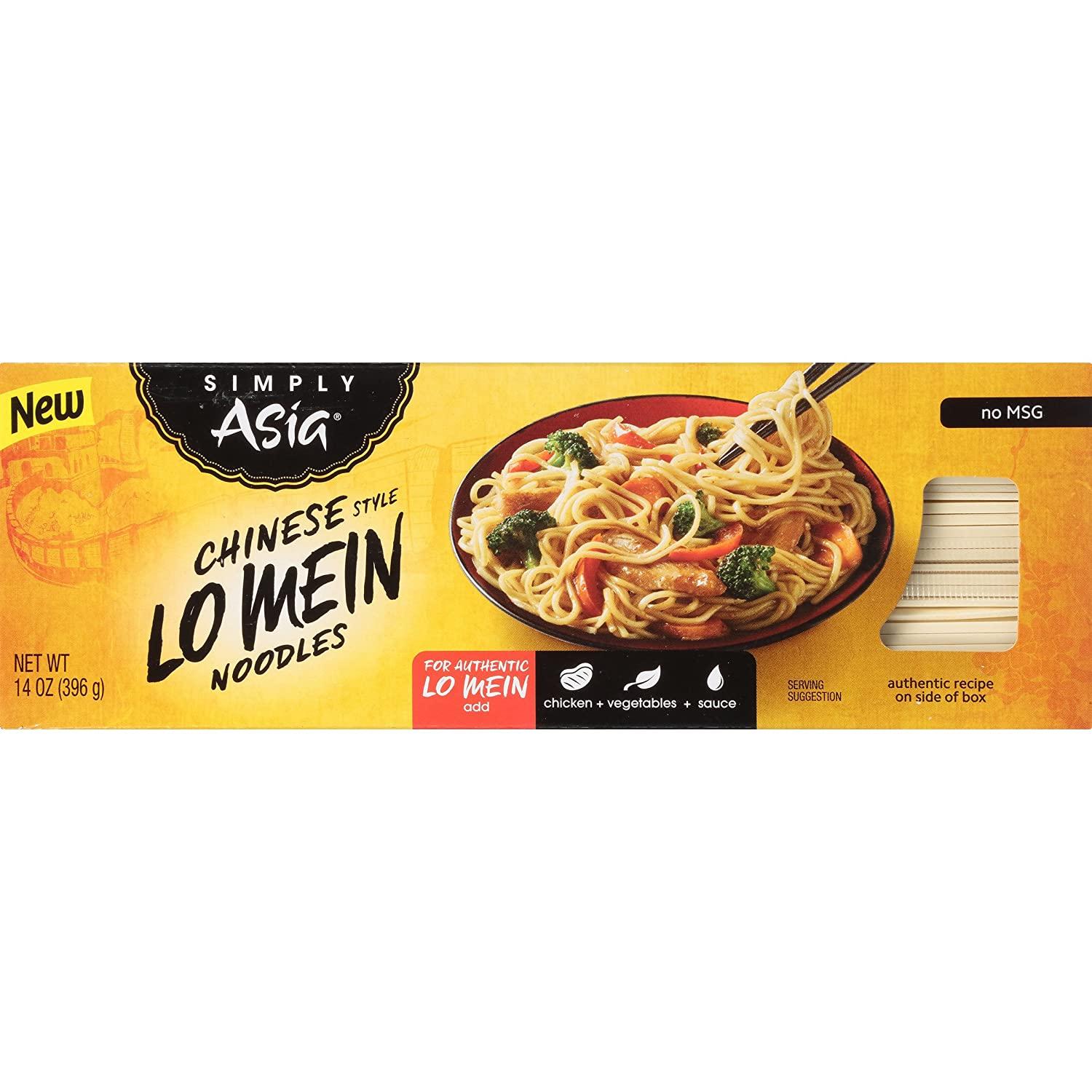 【極美品】noodles I'm not chic　4543273000521 Simply Asia Chinese Style Lo Mein Noodles 14 oz - Pack of 6