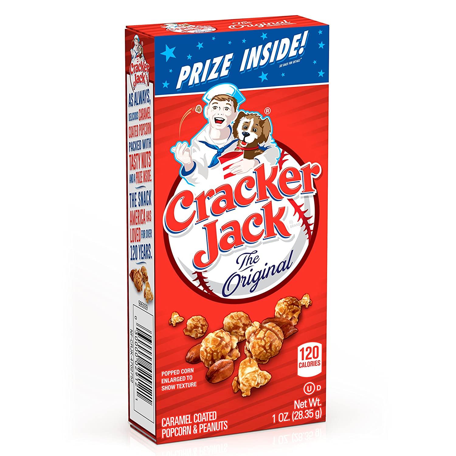Cracker Jack Original Singles 1oz - Pack of 25 | Classic Snack