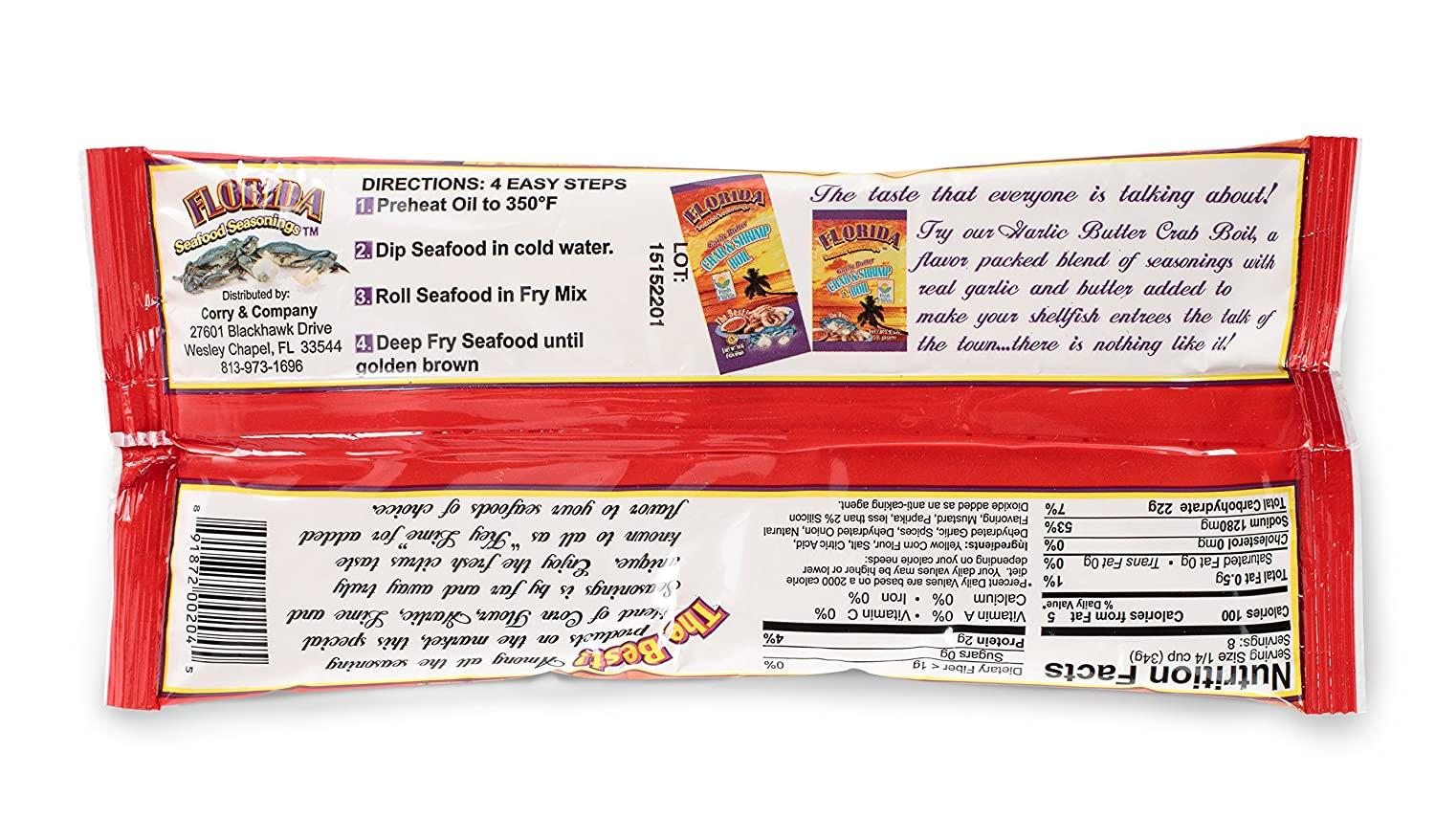 Fish Fry Seasoning by Florida Seafood Seasonings 2 Pack x 10 oz Key