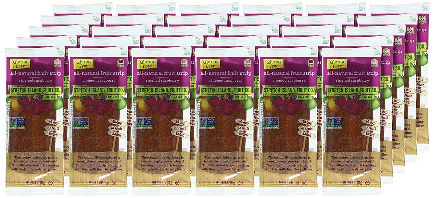 Stretch Island Raspberry Fruit Leather 30 Count, 0.5 oz Each