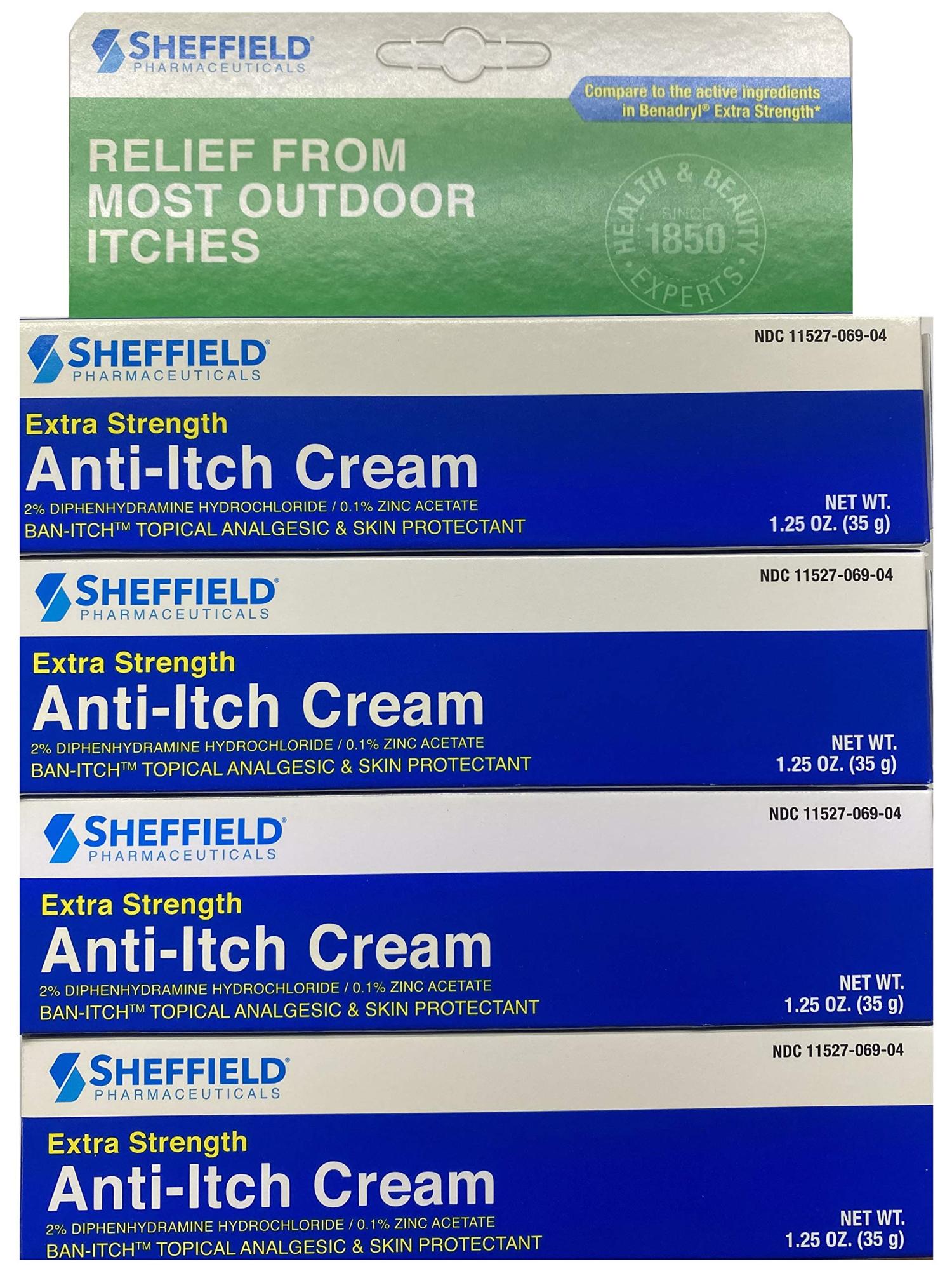 Dr. Sheffield's Antiitch Cream with Histamine Blocker 1.25 Oz. (4)