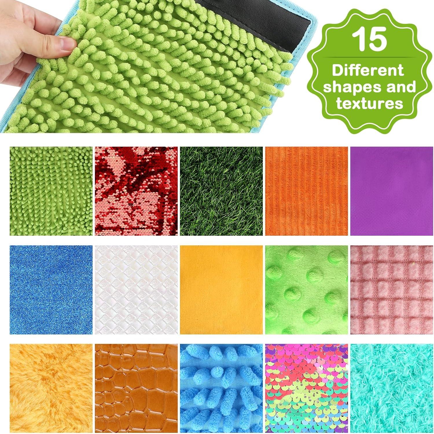 Joyreal Sensory Mats Sensory Toys for Autism 15 PCS Sensory Floor Tiles