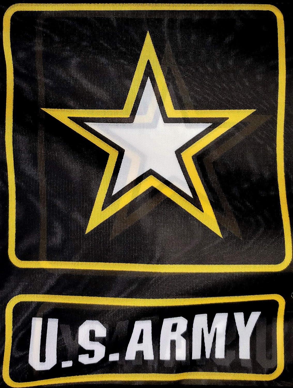 Drapeau U.S. Army Ranger 12x18 Pouces - Manches Noires, En Polyester, Fabriqué En Chine