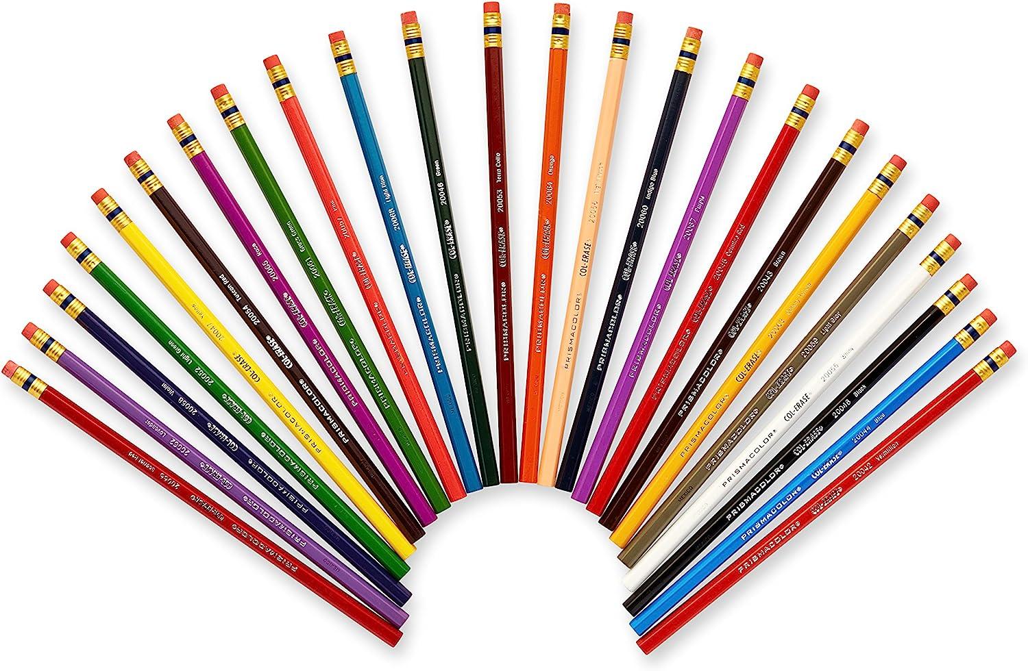 Prismacolor Col-Erase Erasable Colored Pencil, 24-Count, Assorted