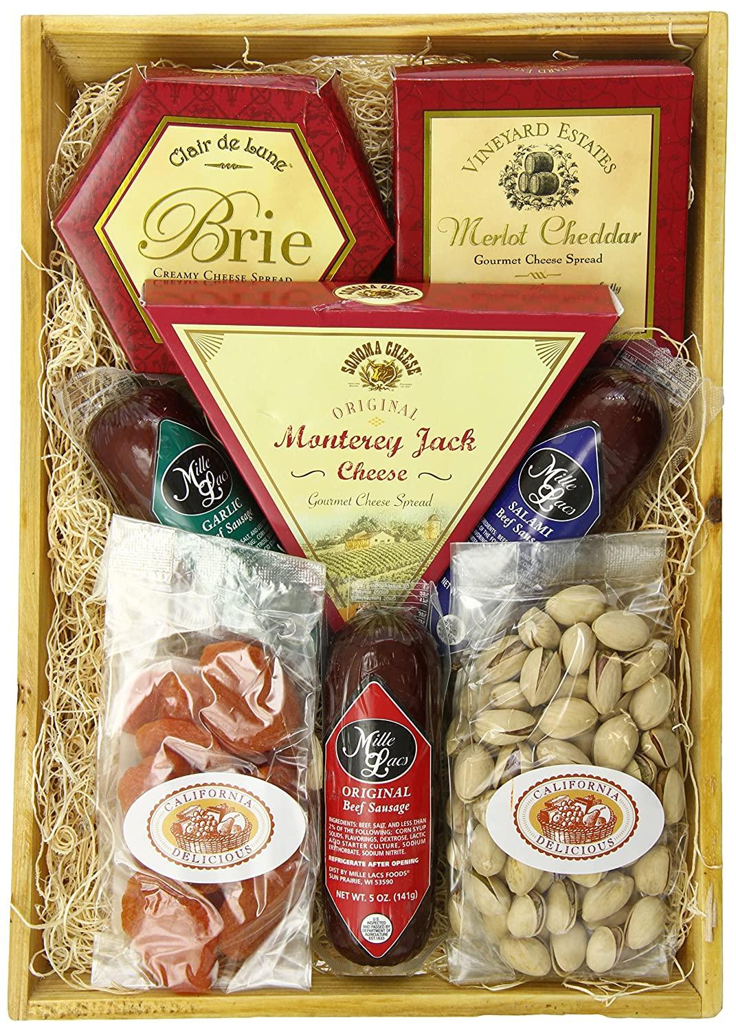 California Delicious Meat and Cheese Gift Crate