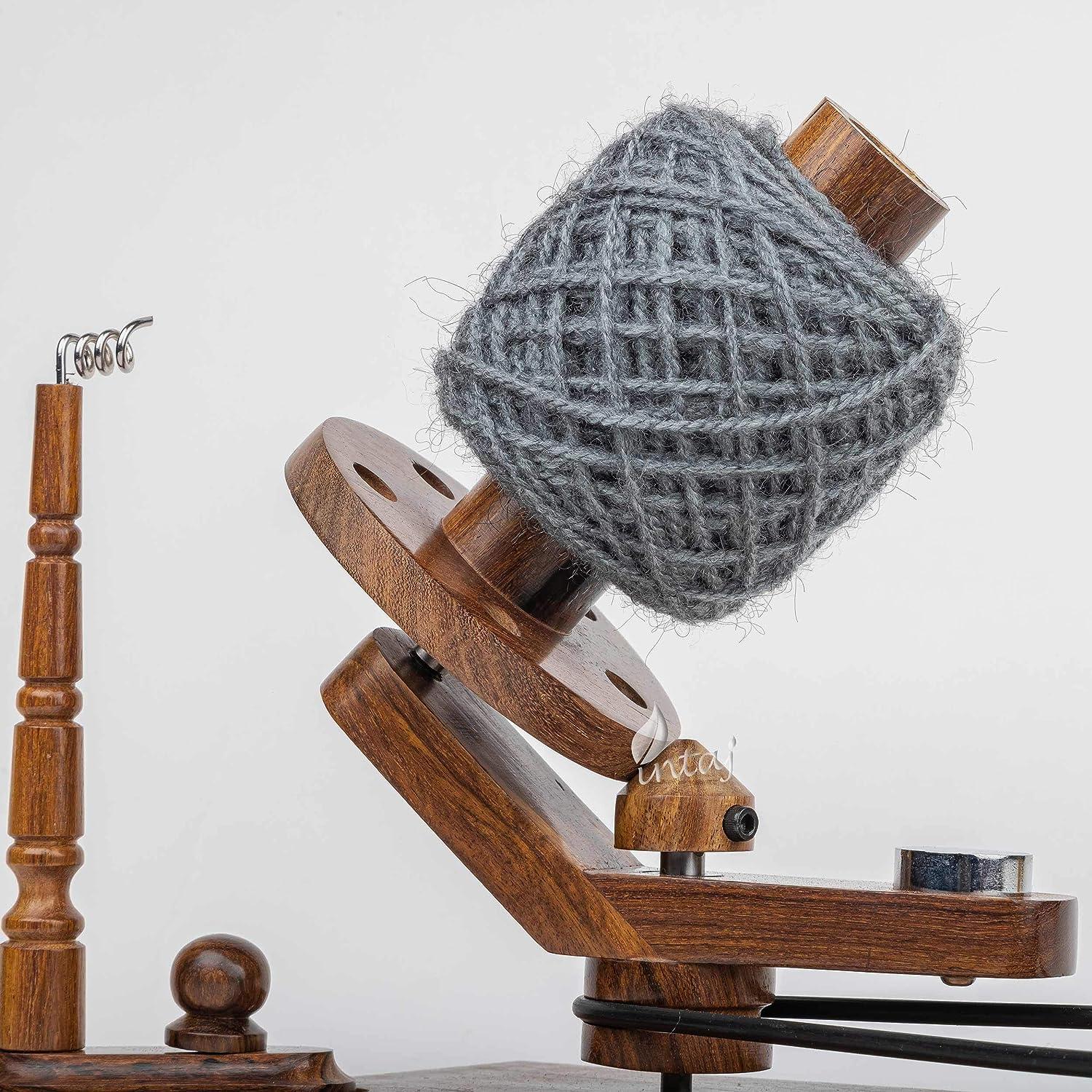 INTAJ Rosewood Yarn Winder Large Wooden Yarn Winder for Knitting