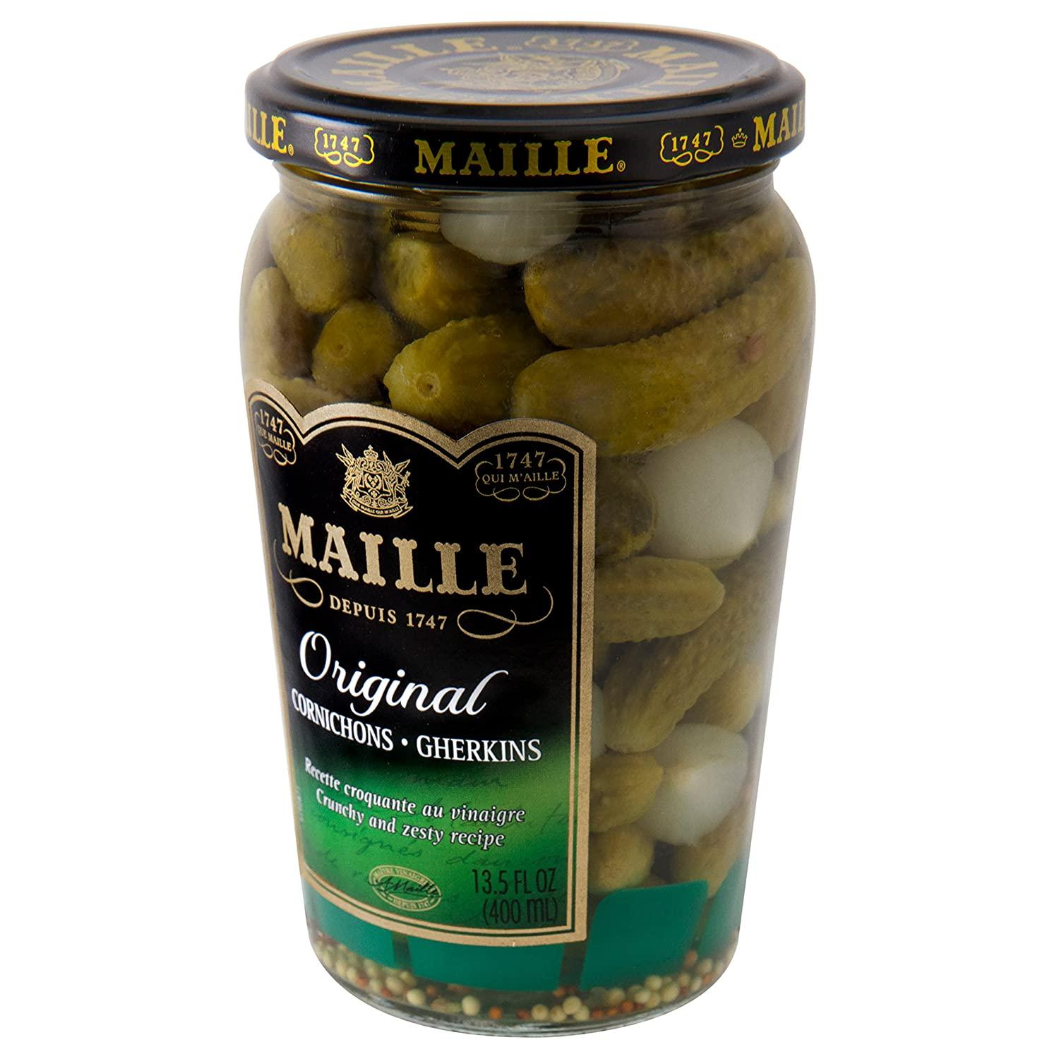 Maille Pickles Cornichons Original 14 oz, Pack of 12