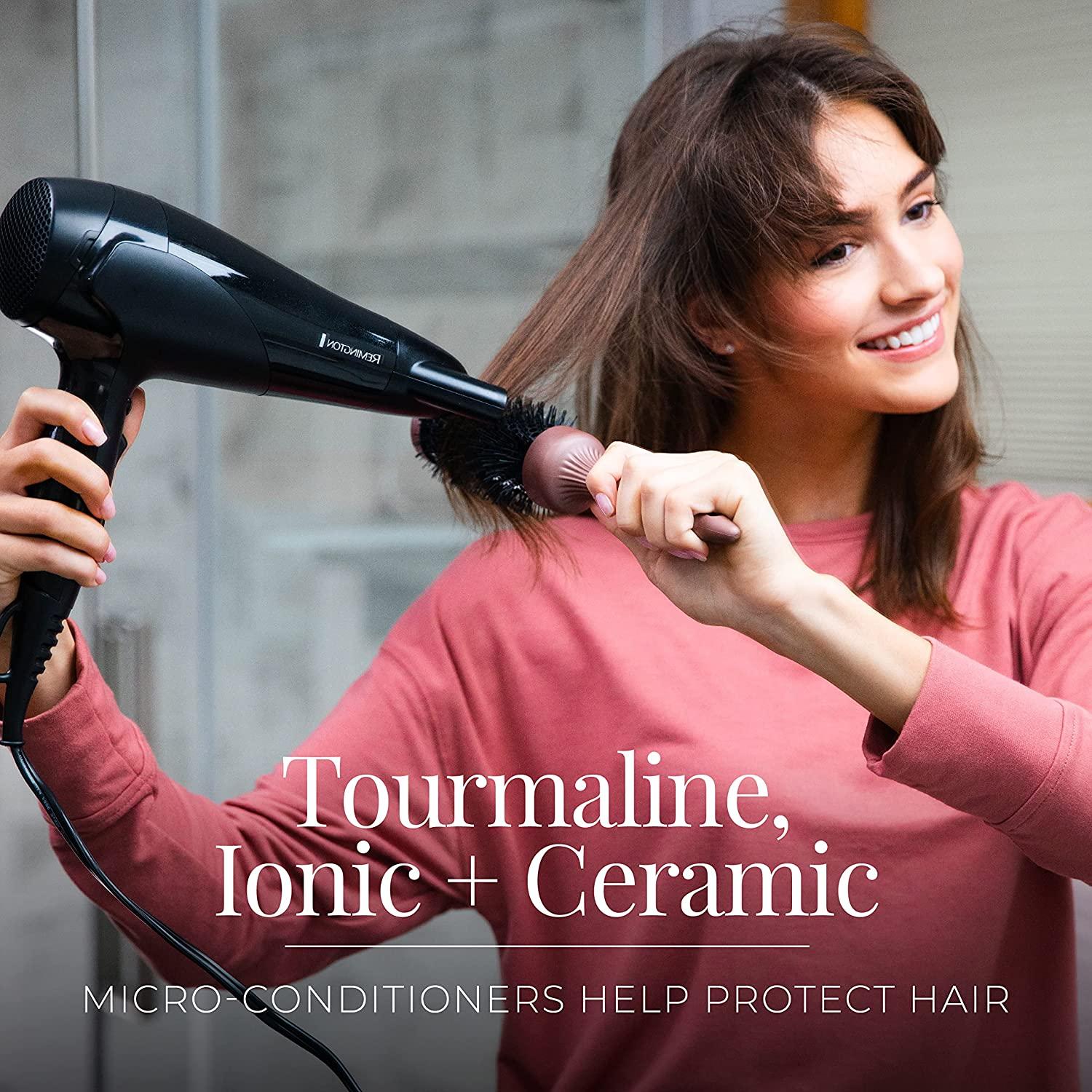 Remington D3190 Damage Protection Hair Dryer Ceramic Ionic Tourmaline Technology Black (3