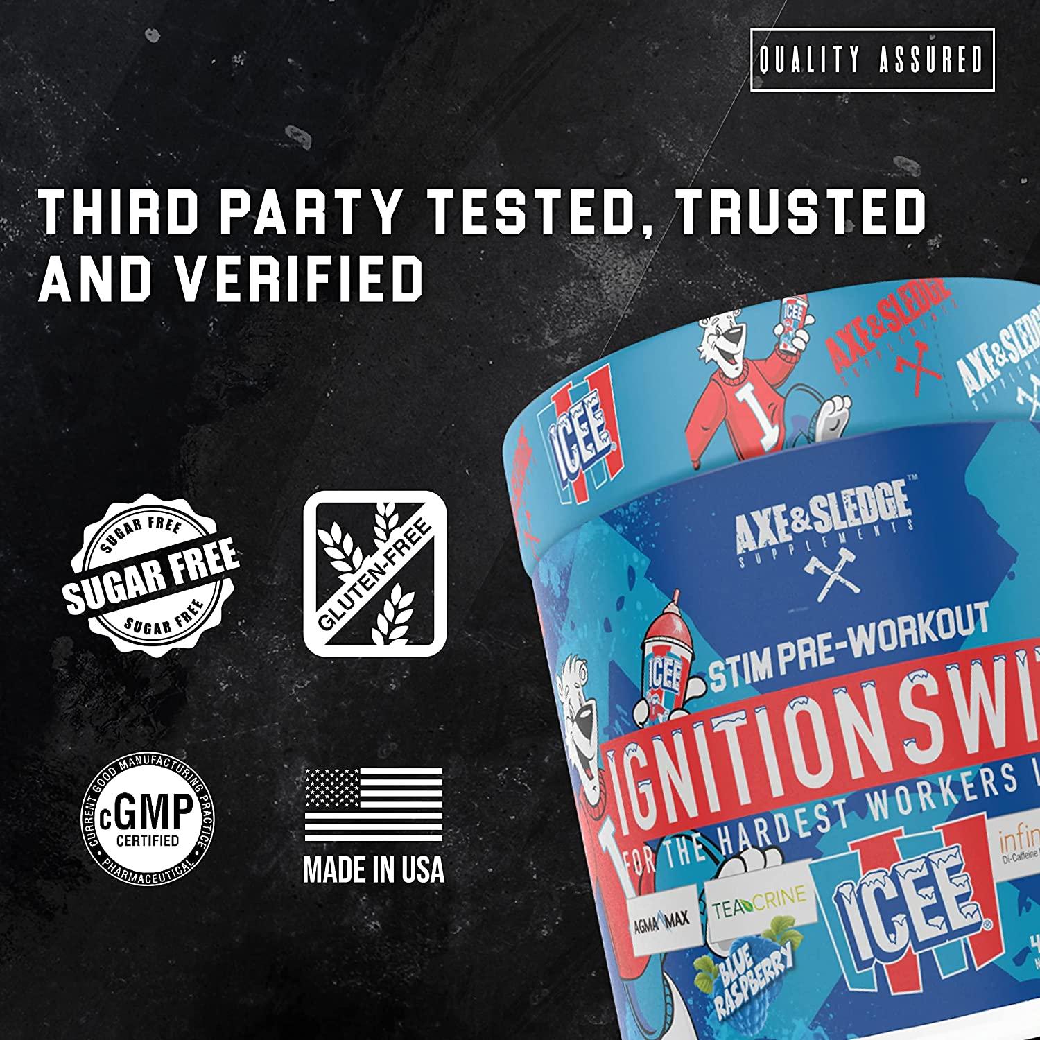 Ignition Switch PreWorkout with CarnoSyn, TeaCrine, Infinergy, and AgmaMax Long Lasting