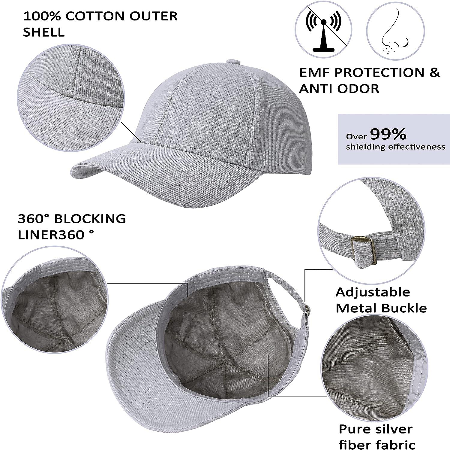 EMF Protection Hat - Blocking EMF Baseball Cap with Radiation