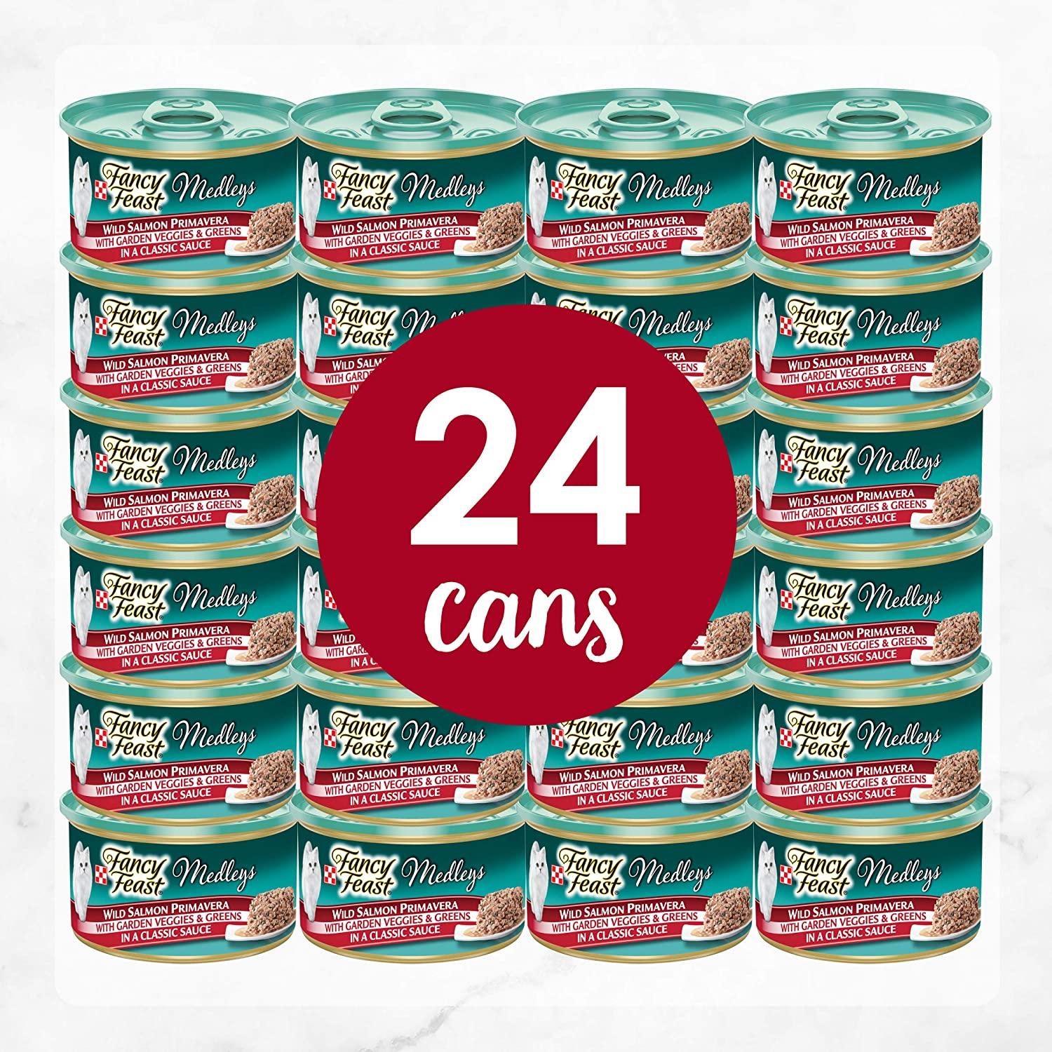 Purina Fancy Feast Medleys Adult Canned Wet Cat Food (24) 3 oz. Cans