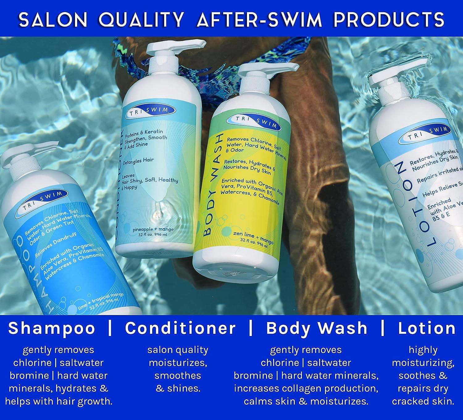 Triswim Swimmers Lotion 32 Fl Oz Hydrating Skin Care for Swimmers (1