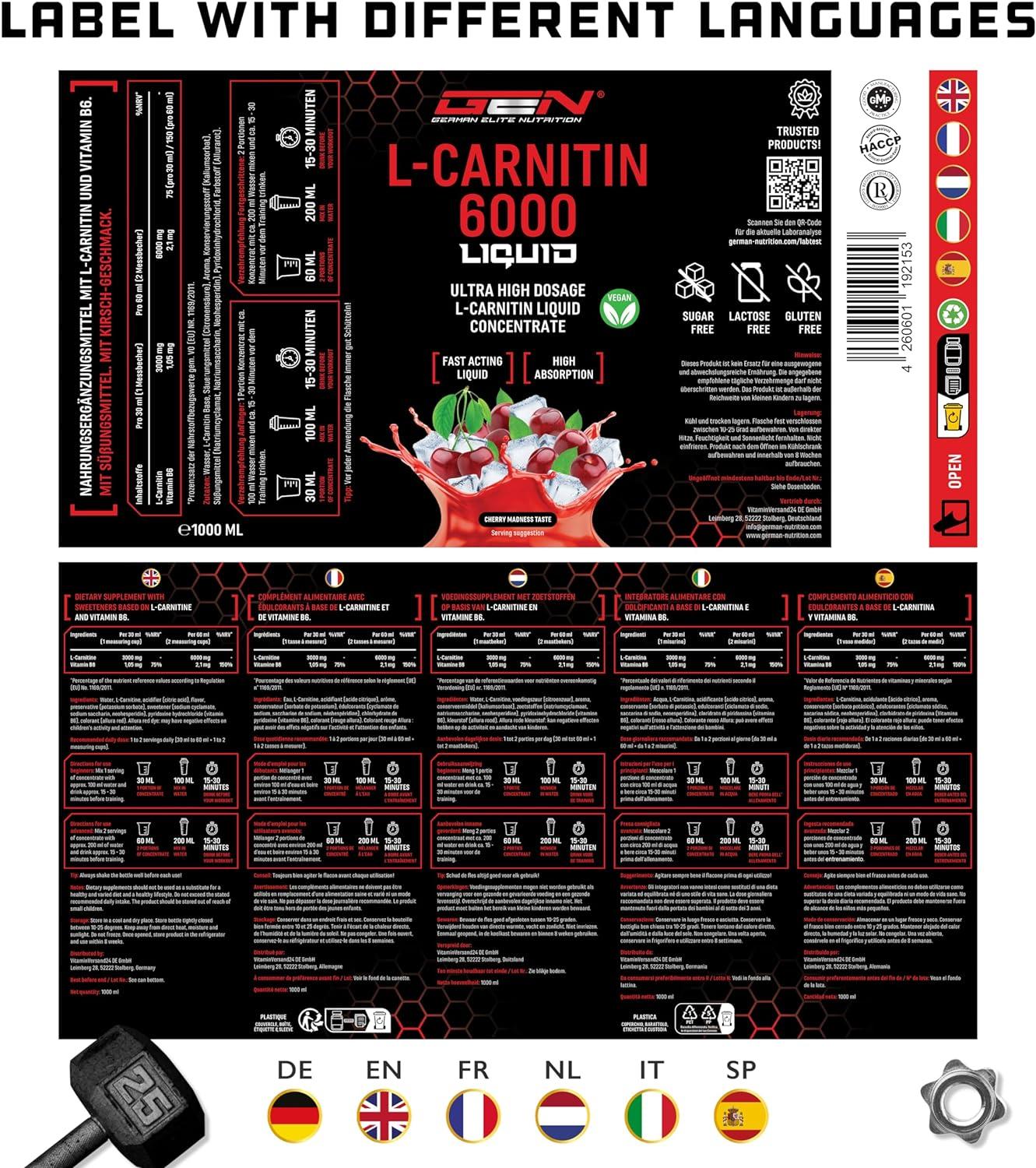 l carnitine 6000 Купить Carnitine 60000+Synephrine (500 мл) в Минске main image 0
