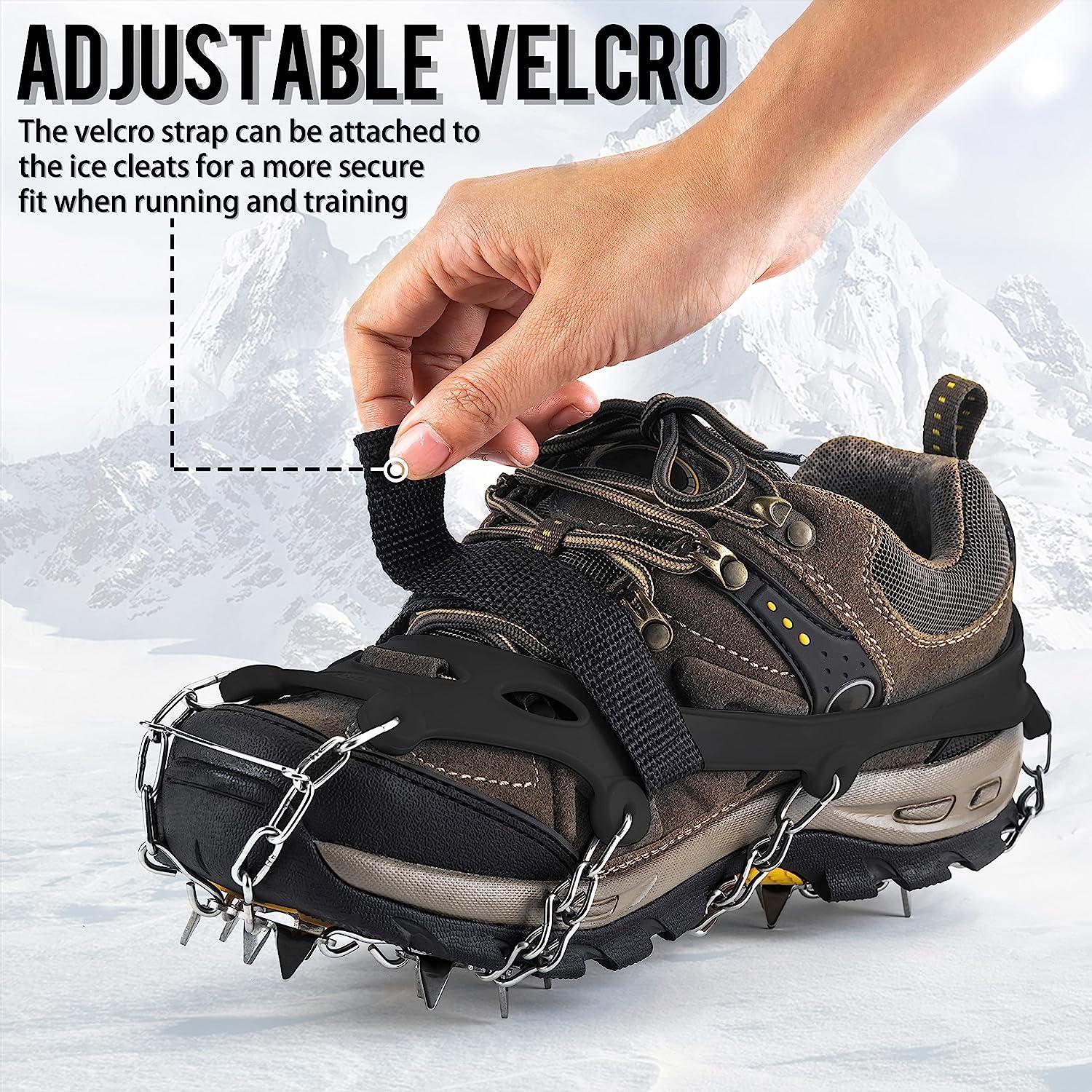 26 Stainless Steel Spikes Ice Cleats For Boots Shoes Traction Ice Shoes Grippers For Ice Snow Winter Hiking Climbing Ice Fishing From 4,45 € | DHgate