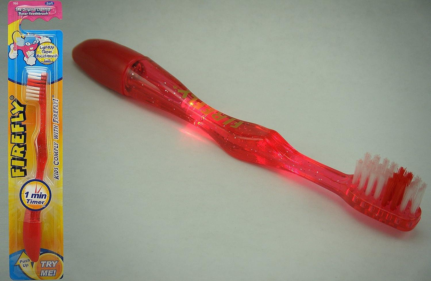 Dr. Fresh Firefly Kids Flashing Light Timer Toothbrush 12-Pack - Soft ...