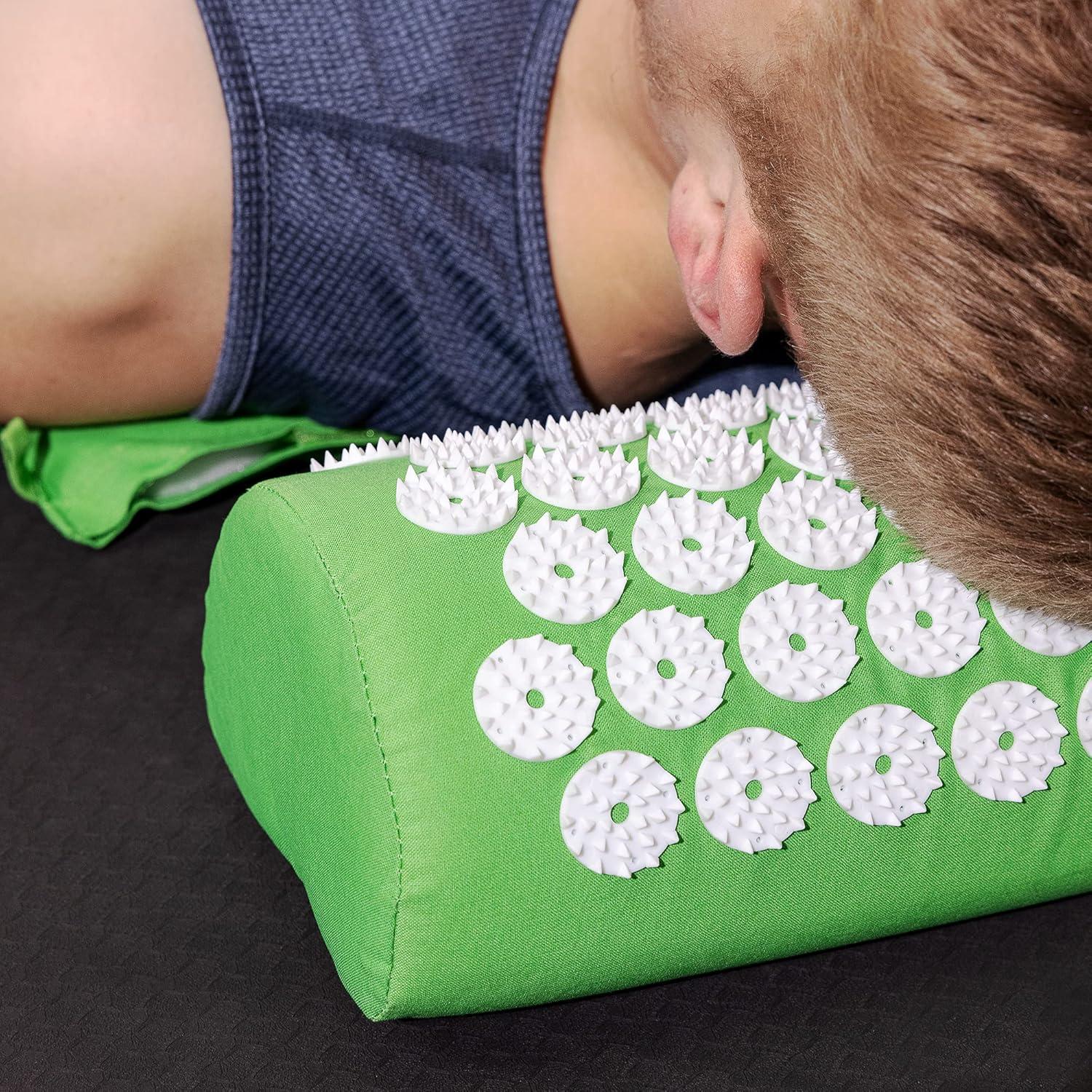 Navaris 2in1 Acupressure Massage Set - Shakti Mat & Pillow with