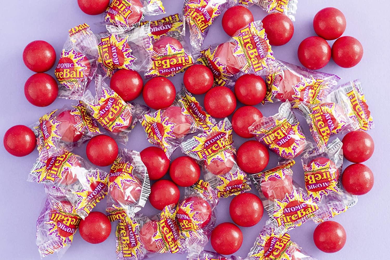 Atomic Fireballs Candy 4.05 Pound Bulk Tub