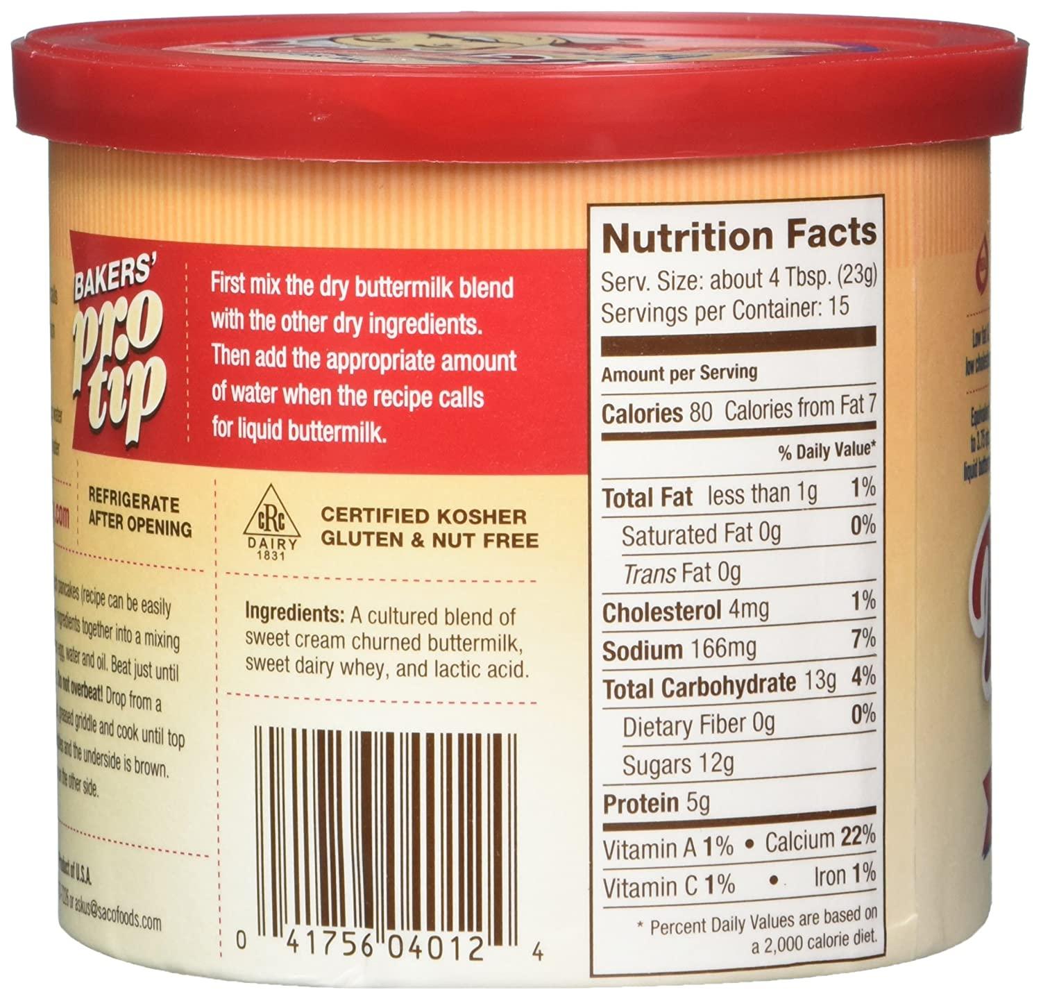 Saco Foods Buttermilk Powder Blend Cultured 12 oz 1 each