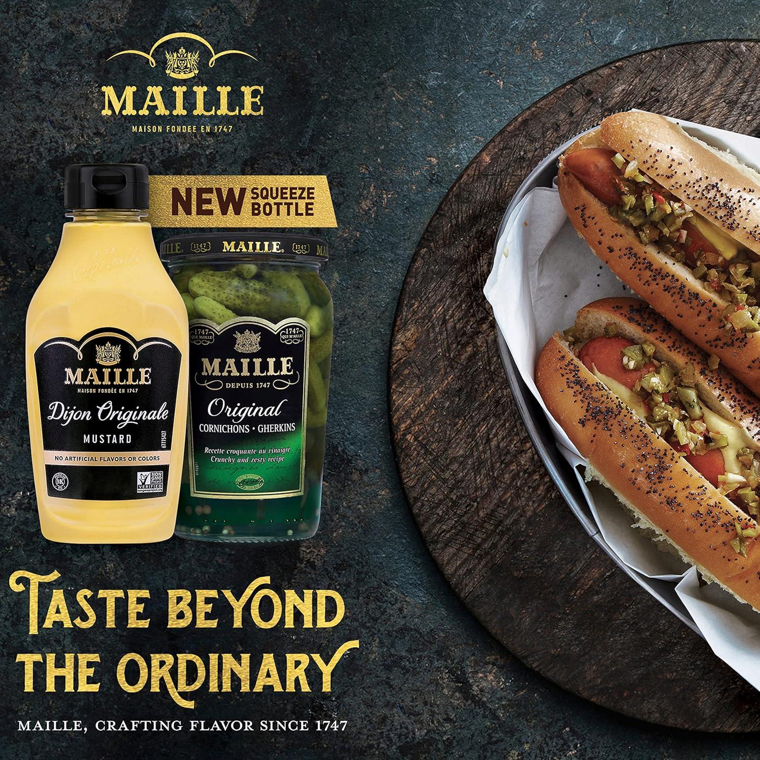 Maille Dijon Mustard Squeeze Condiment Variety Pack 8.5 oz 4 Pack