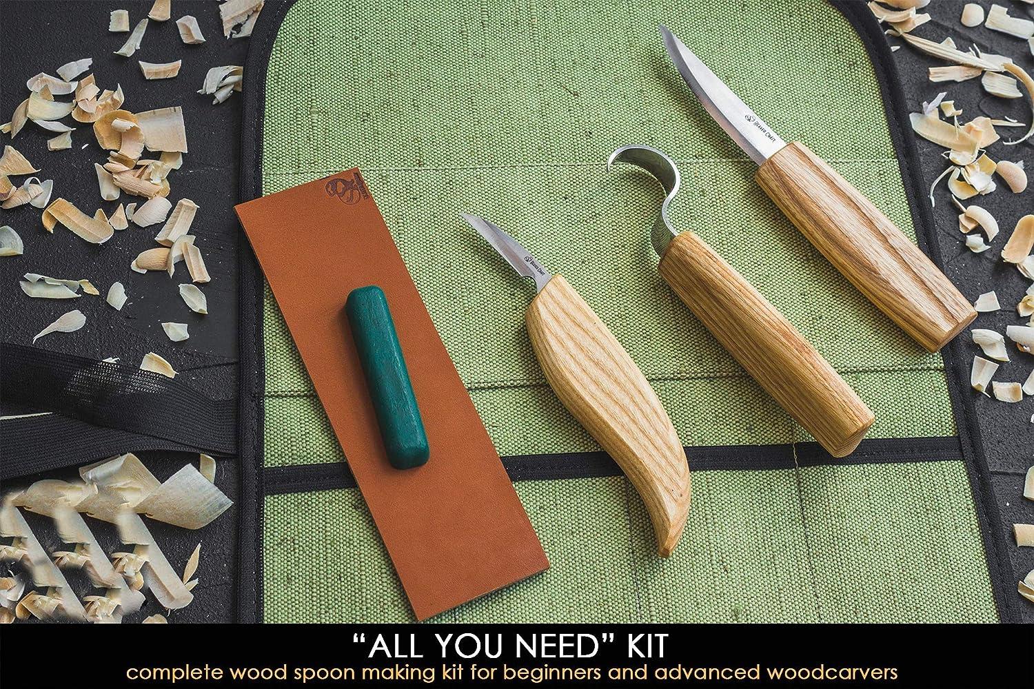 Wood Carving Tools Whittling Kit Woodworking Kit Whittling Kit Deluxe Spoon  Carving Knife Kits Fit For Beginners