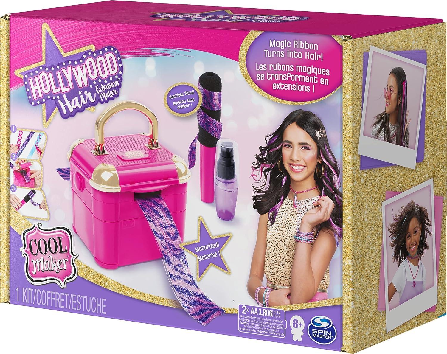 Cool Maker, Hollywood Hair Extension Maker with 12 Customizable Extensions  and Accessories, for Kids Aged 8 and up 