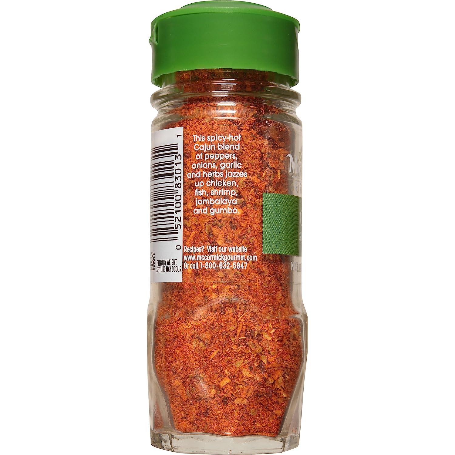 McCormick Gourmet, Cajun Seasoning, 2.25 oz