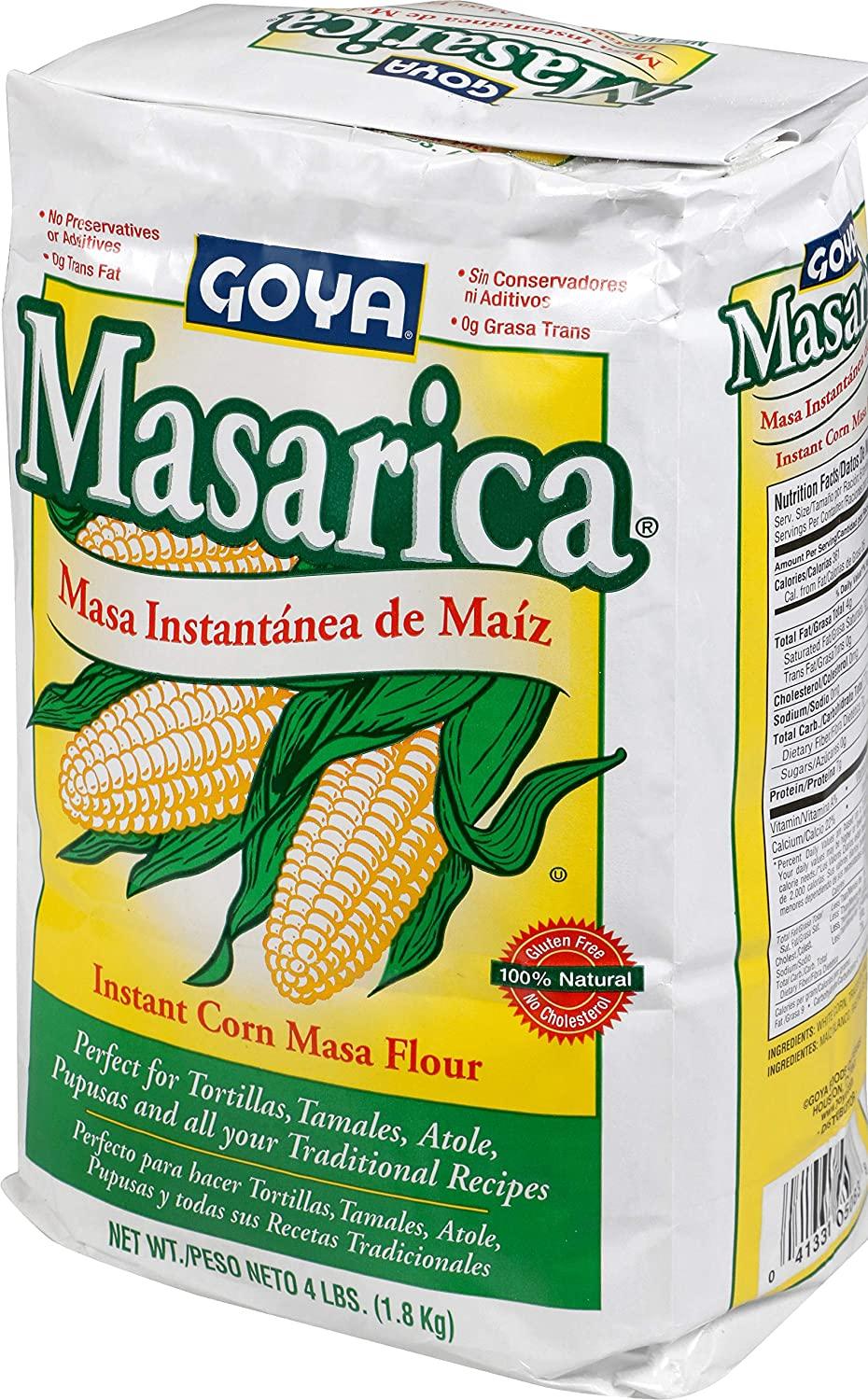Goya Foods Masarica Instant Corn Masa Flour, 4 Pound