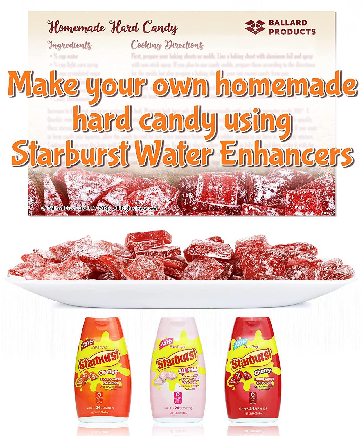 Starburst Liquid Water Enhancer Variety Pack of 3 1 Bottle Each