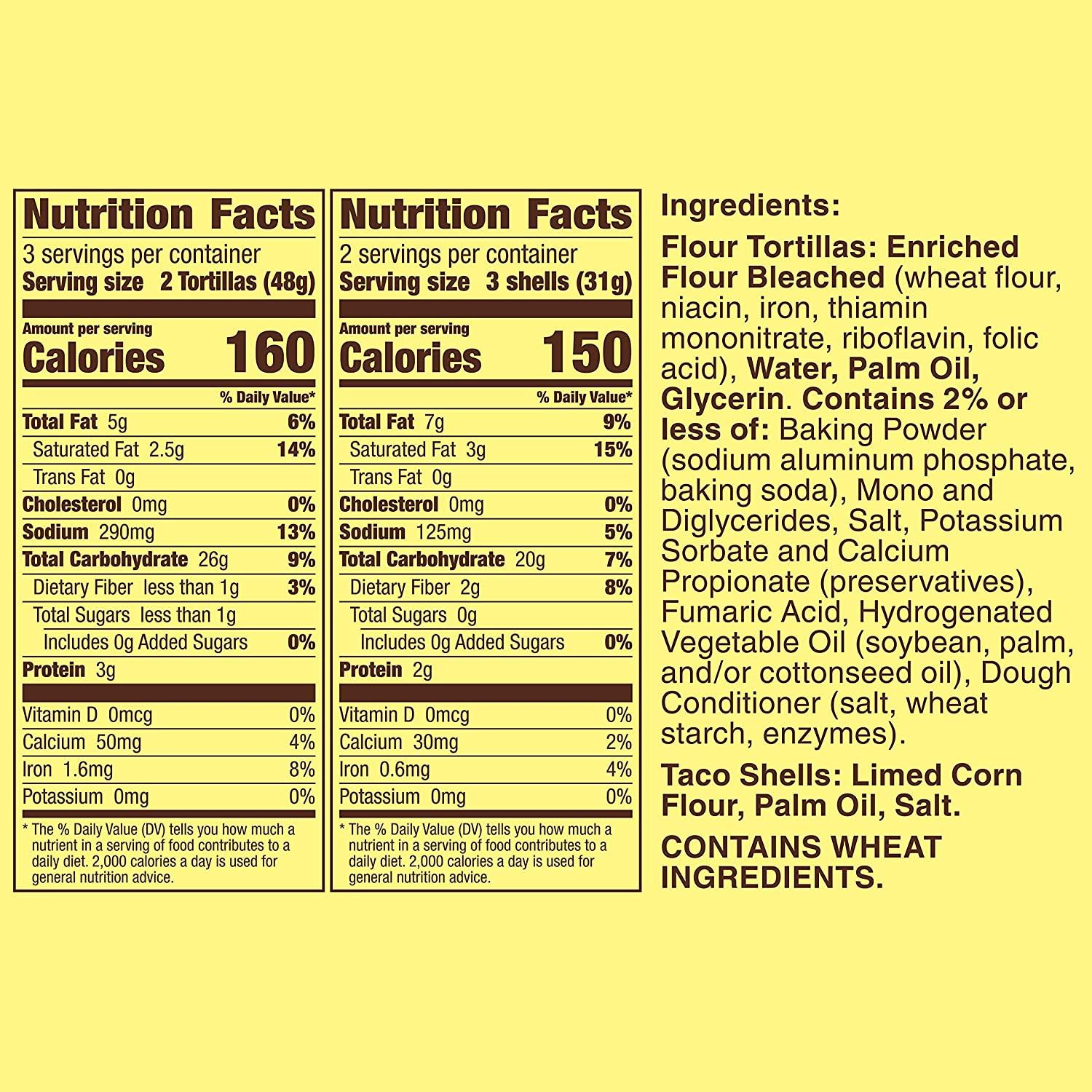 Old El Paso Hard & Soft Taco Shells & Flour Tortillas, 12 Shells, 7.4 oz.