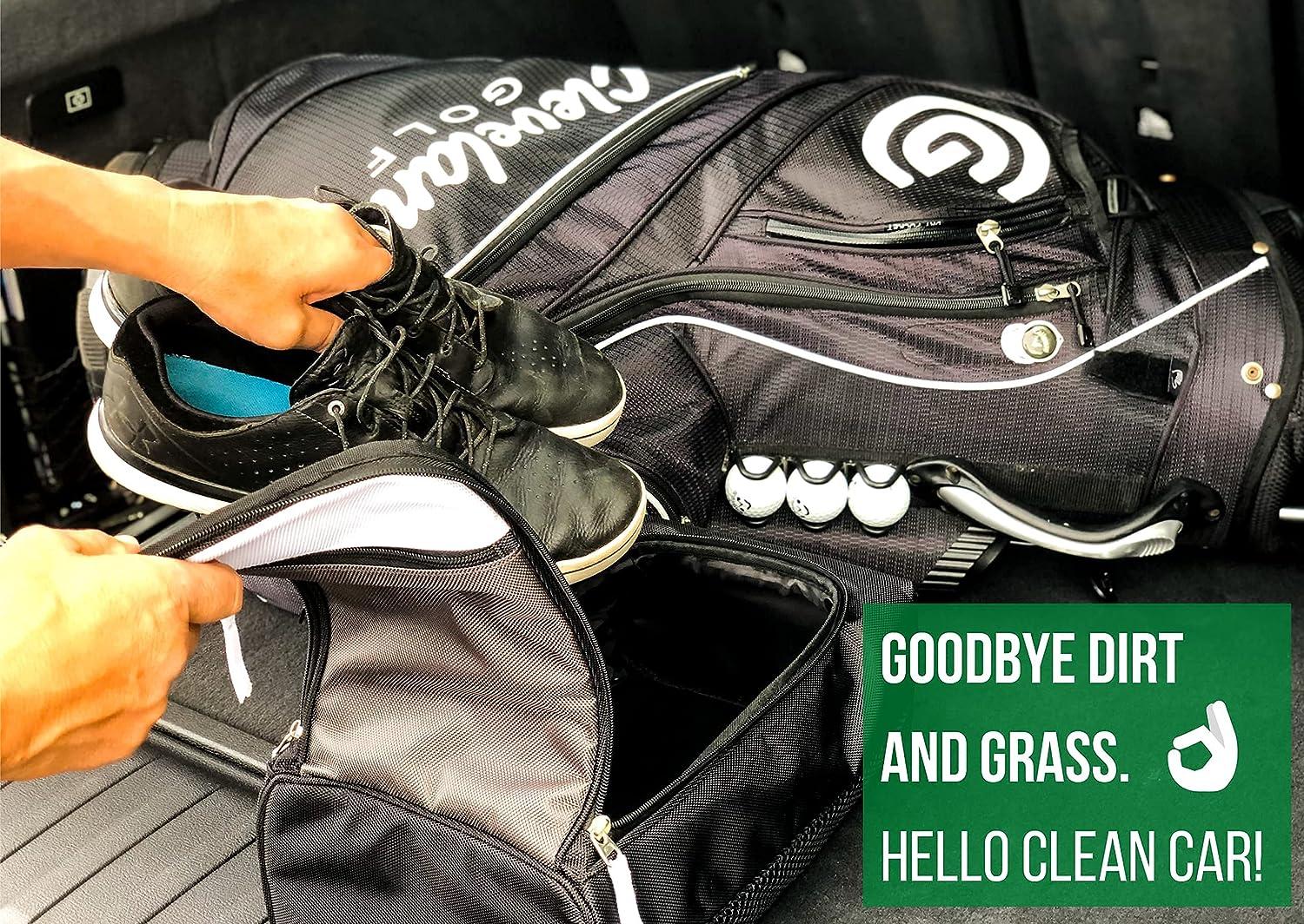 Zippa Golf Shoe Bag with Ventilation Large Pockets for Golf