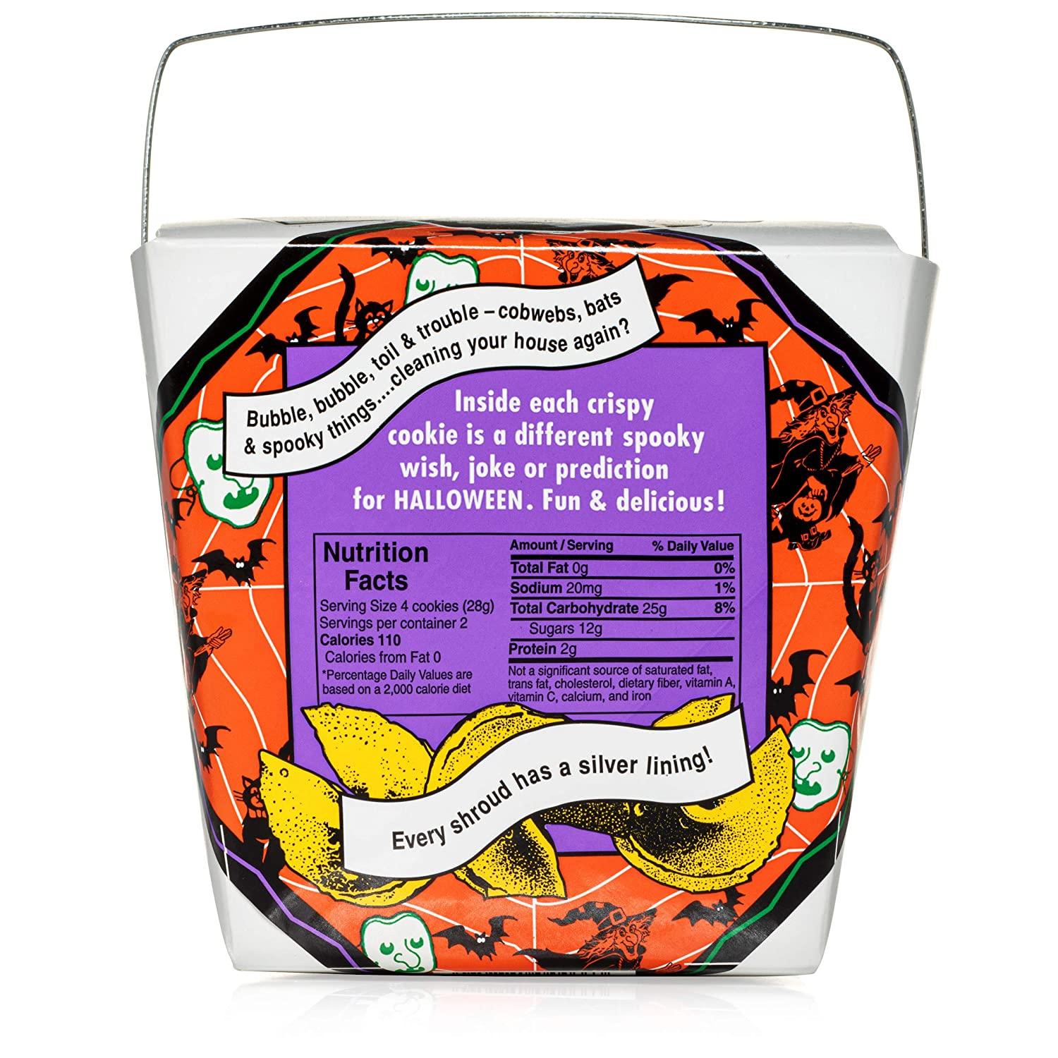 Halloween Fortune Cookies 8 Individually Wrapped Pieces Kosher