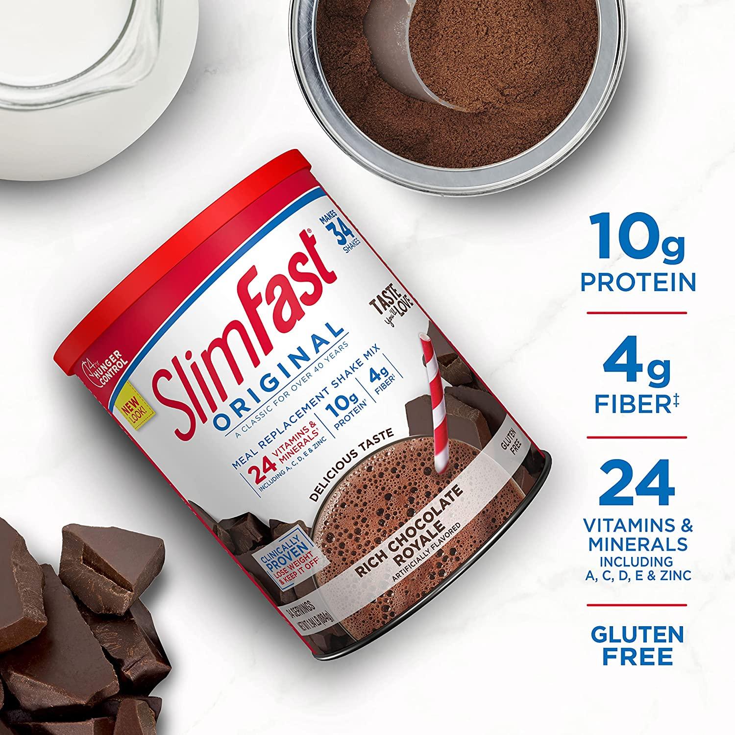 Buy SlimFast Original Rich Chocolate Meal Replacement Shake Mix 34
