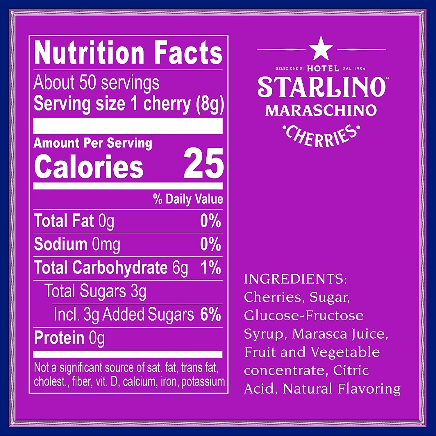 Hotel Starlino Maraschino Cherries Great Tasting Italian Cherry for